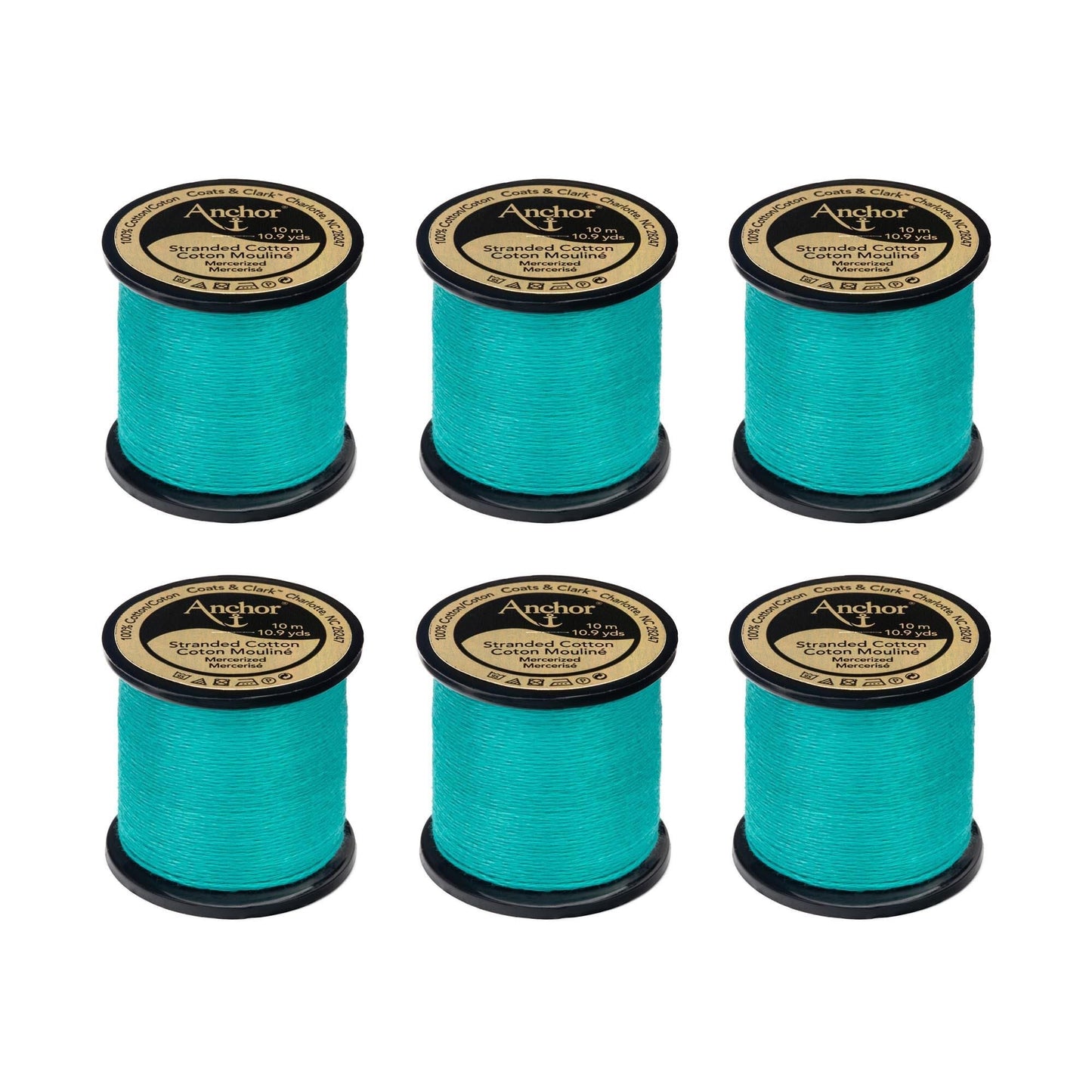 Anchor Spooled Floss 10 Meters (6 Pack) - Clearance shades