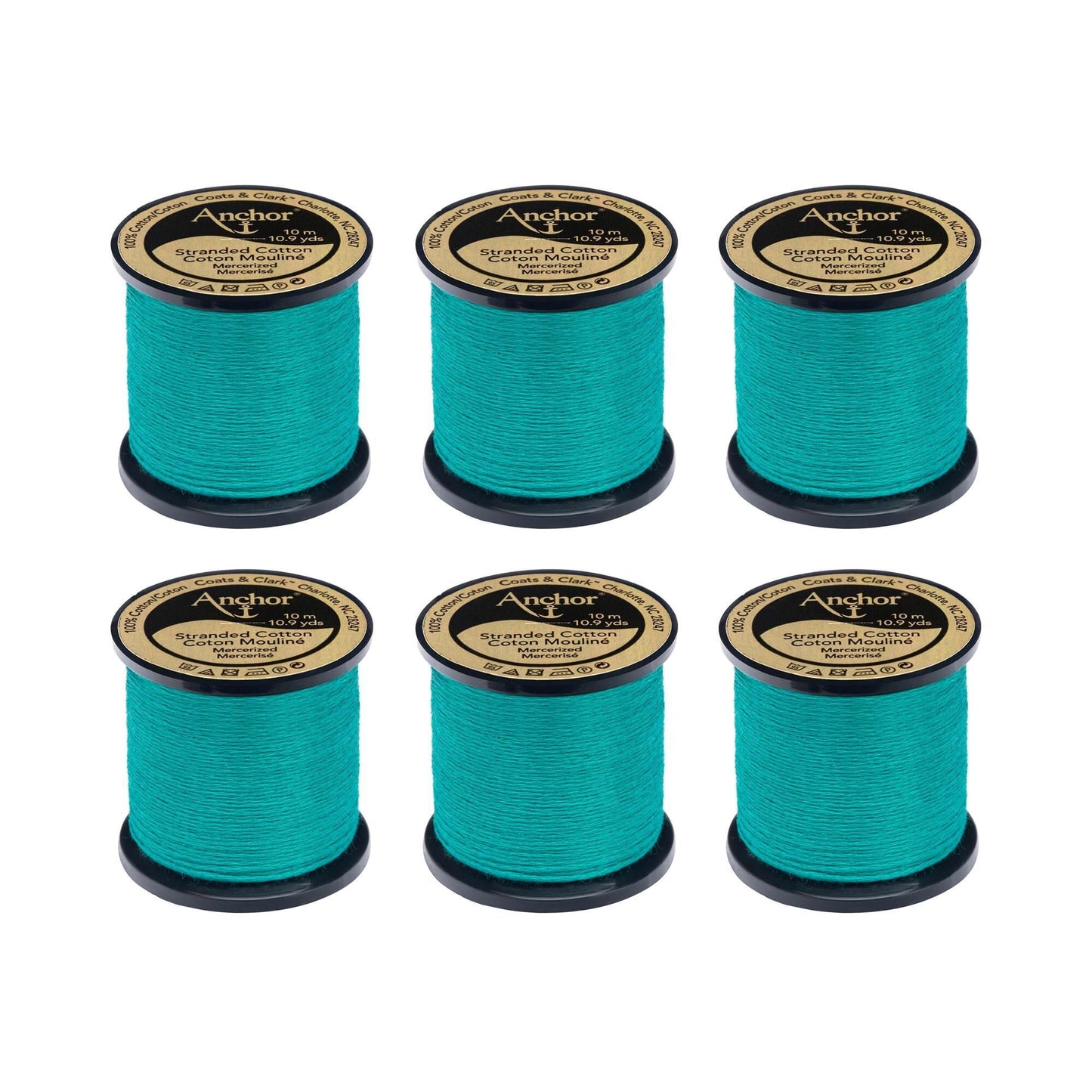 Anchor Spooled Floss 10 Meters (6 Pack) - Clearance shades