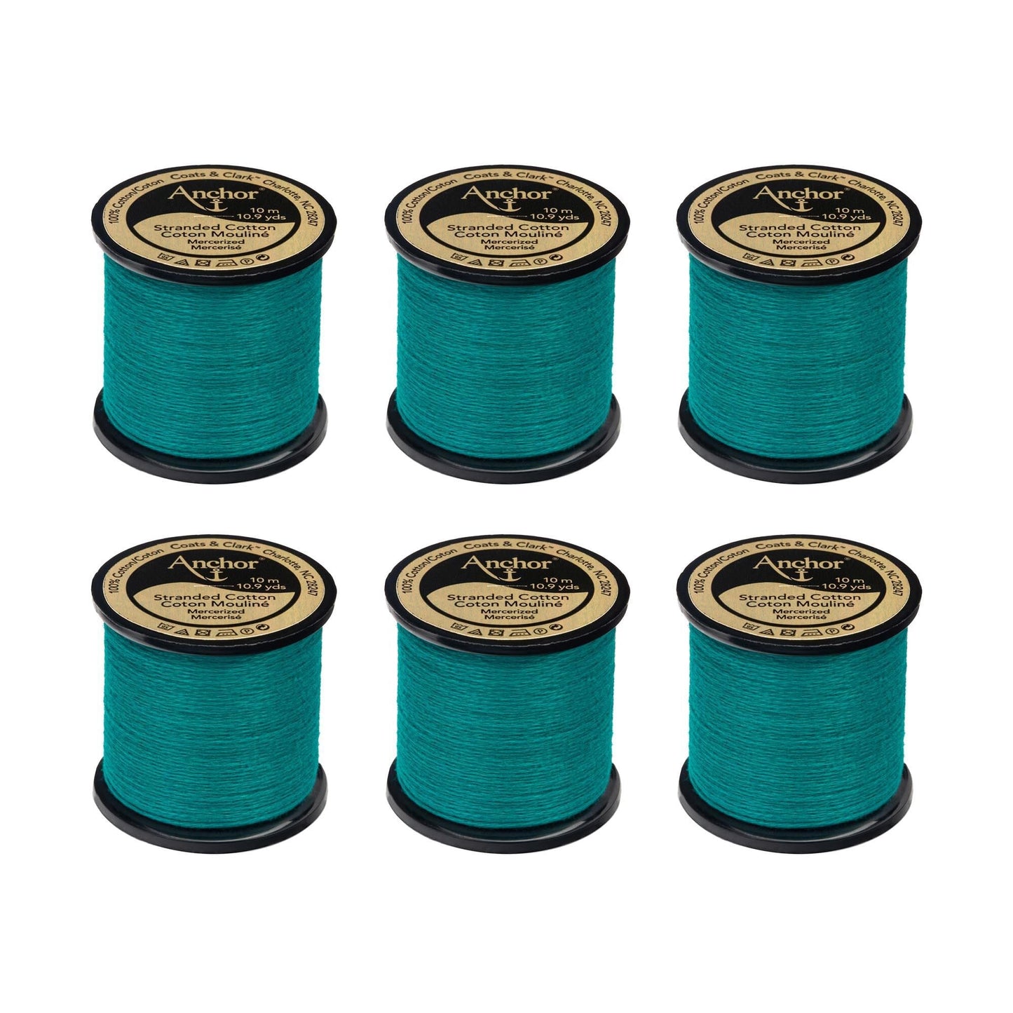 Anchor Spooled Floss 10 Meters (6 Pack) - Clearance shades
