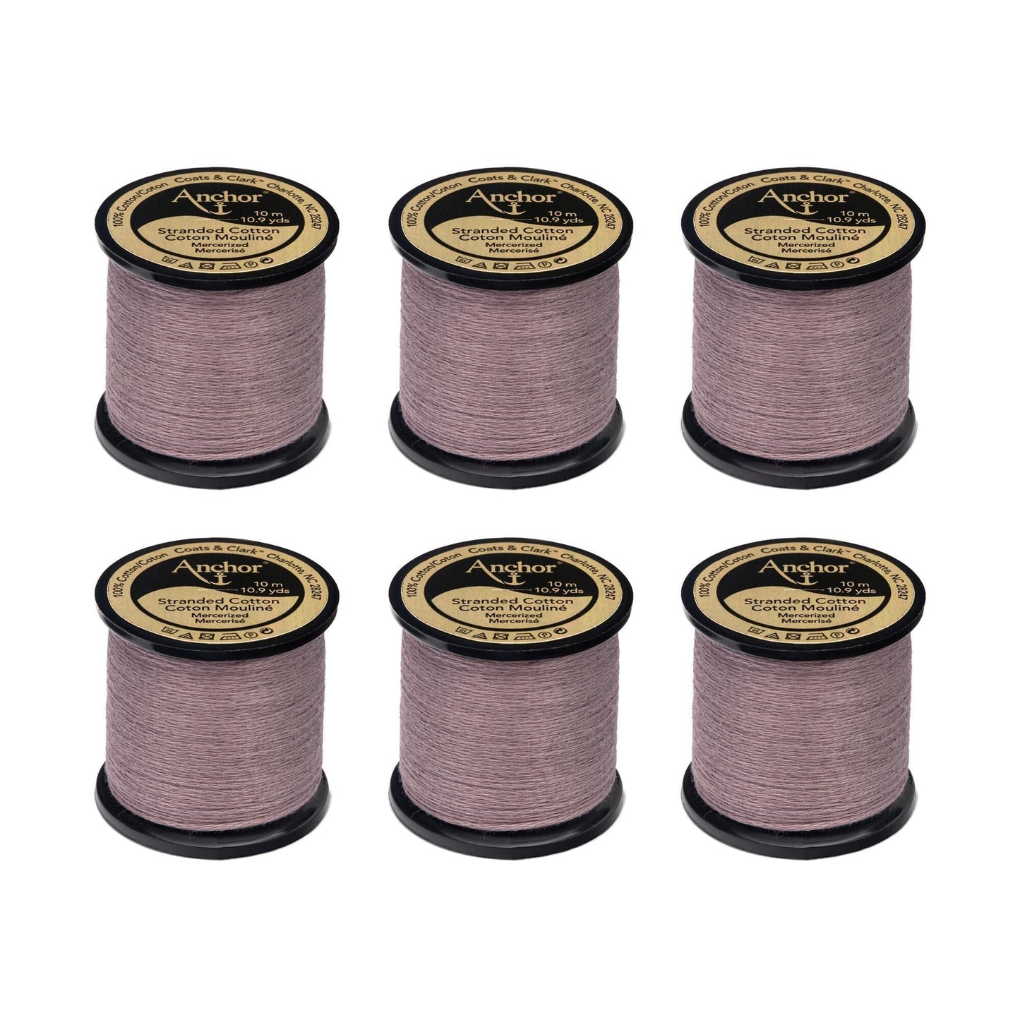 Anchor Spooled Floss 10 Meters (6 Pack) - Clearance shades