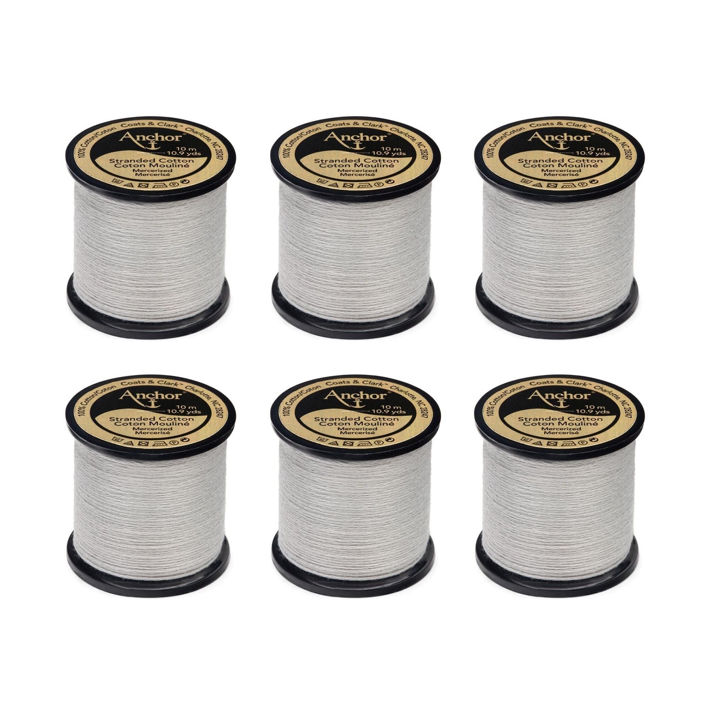 Anchor Spooled Floss 10 Meters (6 Pack) - Clearance shades