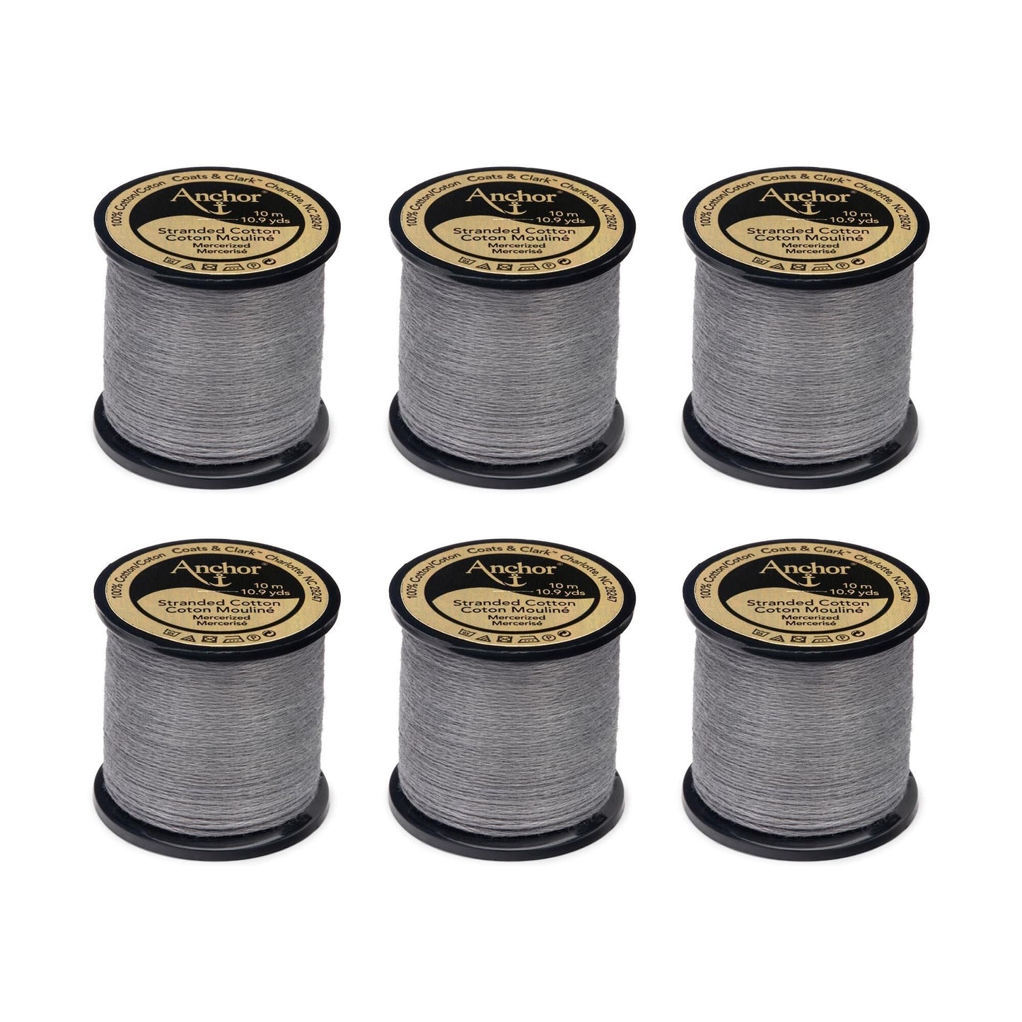 Anchor Spooled Floss 10 Meters (6 Pack) - Clearance shades