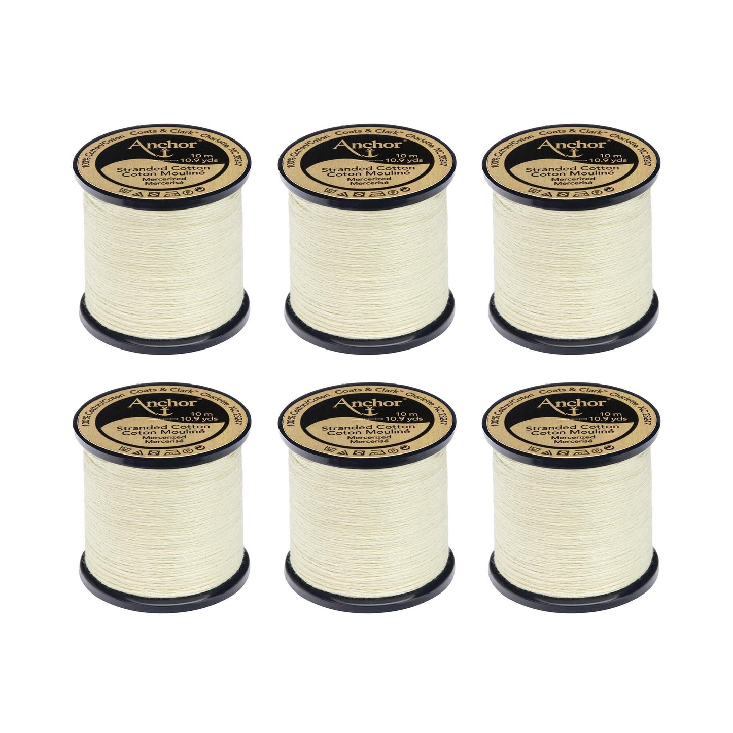 Anchor Spooled Floss 10 Meters (6 Pack) - Clearance shades