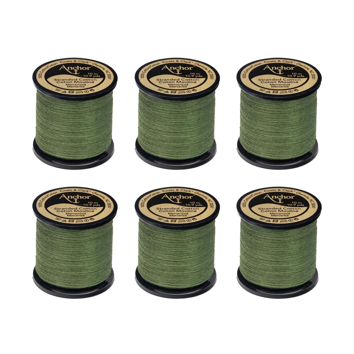 Anchor Spooled Floss 10 Meters (6 Pack) - Clearance shades