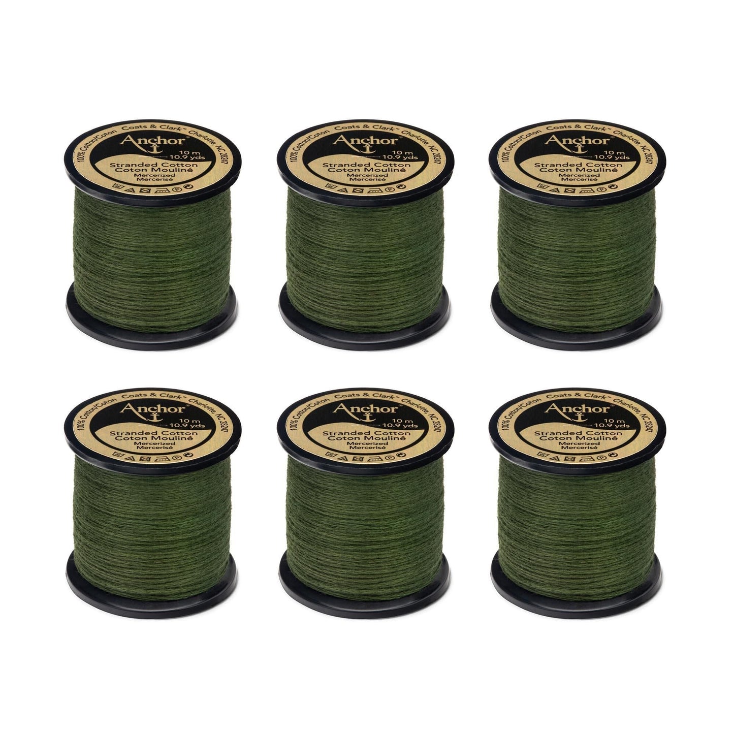 Anchor Spooled Floss 10 Meters (6 Pack) - Clearance shades