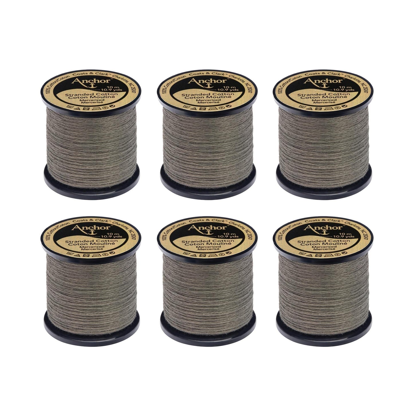 Anchor Spooled Floss 10 Meters (6 Pack) - Clearance shades