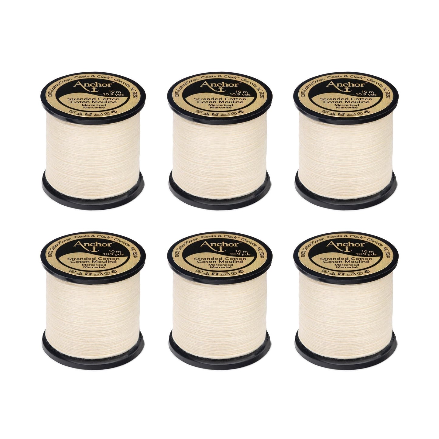 Anchor Spooled Floss 10 Meters (6 Pack) - Clearance shades