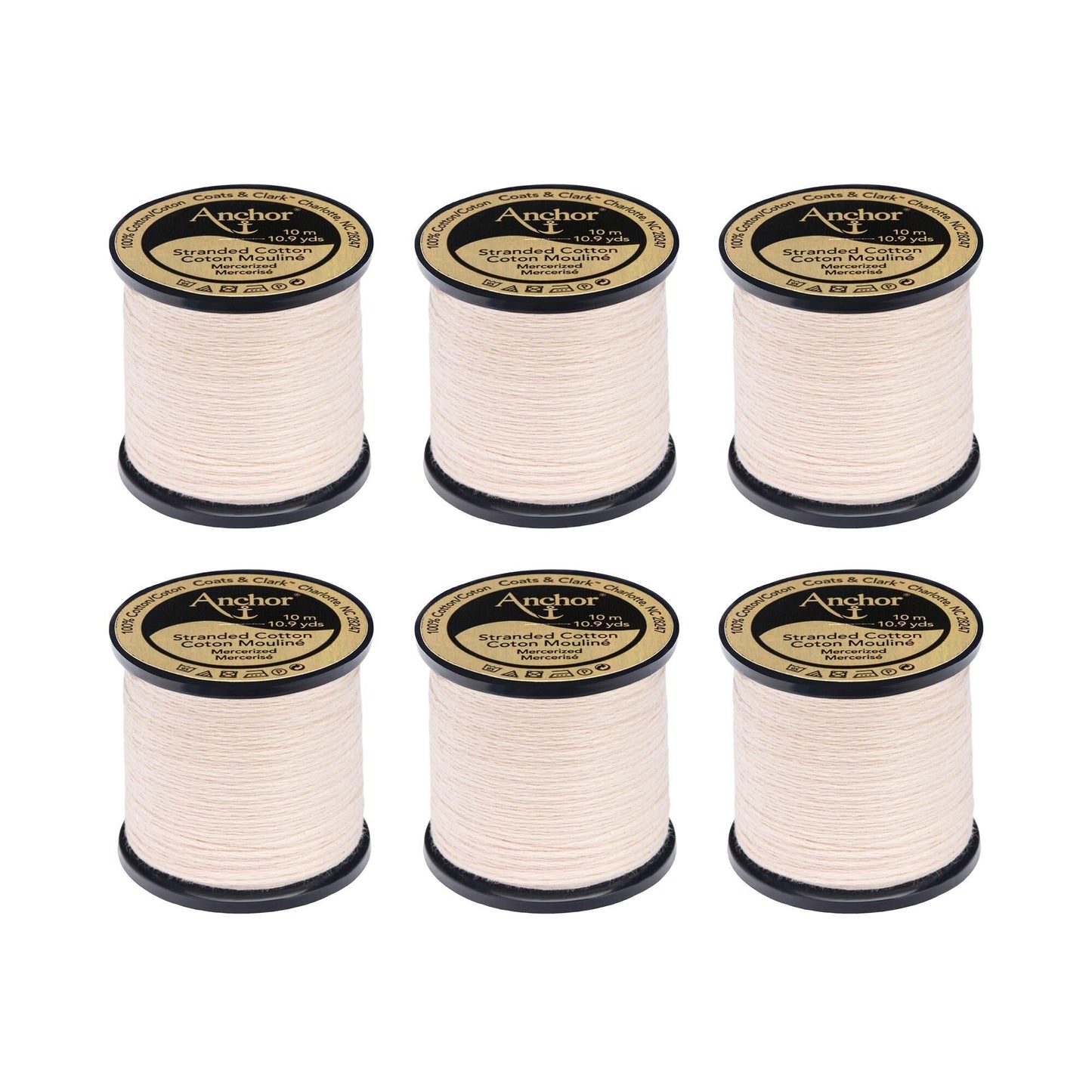 Anchor Spooled Floss 10 Meters (6 Pack) - Clearance shades
