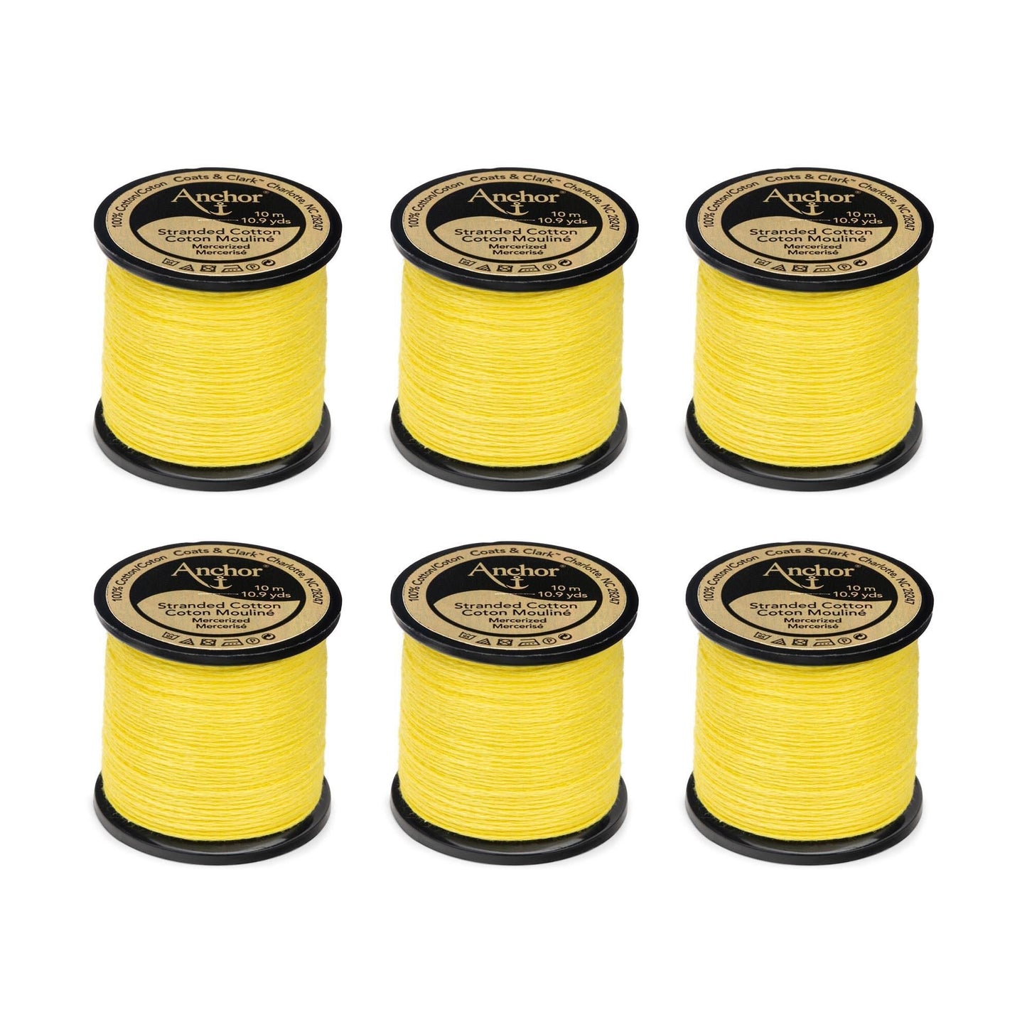 Anchor Spooled Floss 10 Meters (6 Pack) - Clearance shades