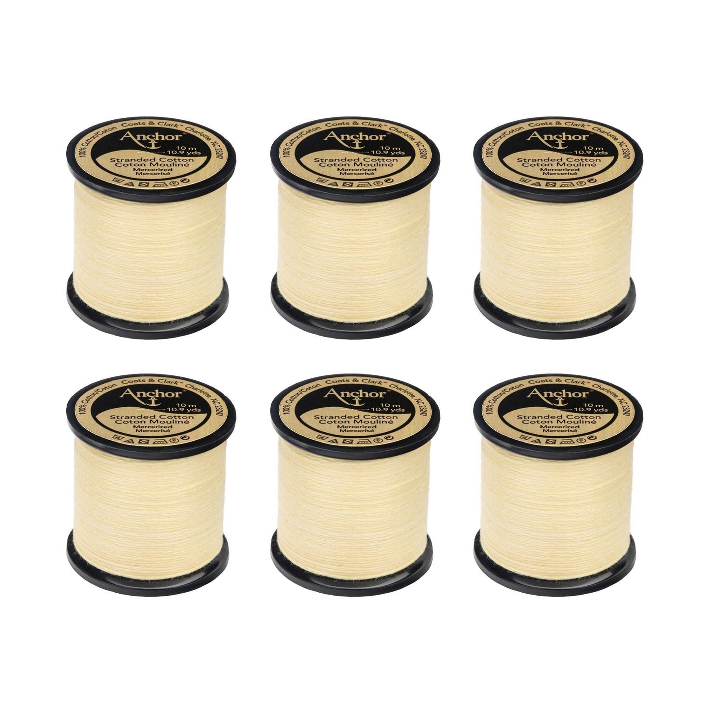 Anchor Spooled Floss 10 Meters (6 Pack) - Clearance shades