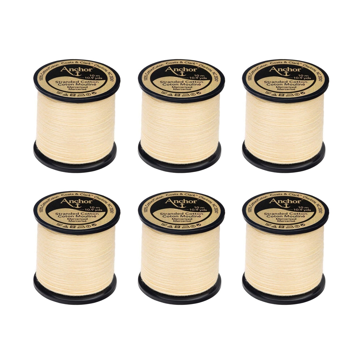 Anchor Spooled Floss 10 Meters (6 Pack) - Clearance shades