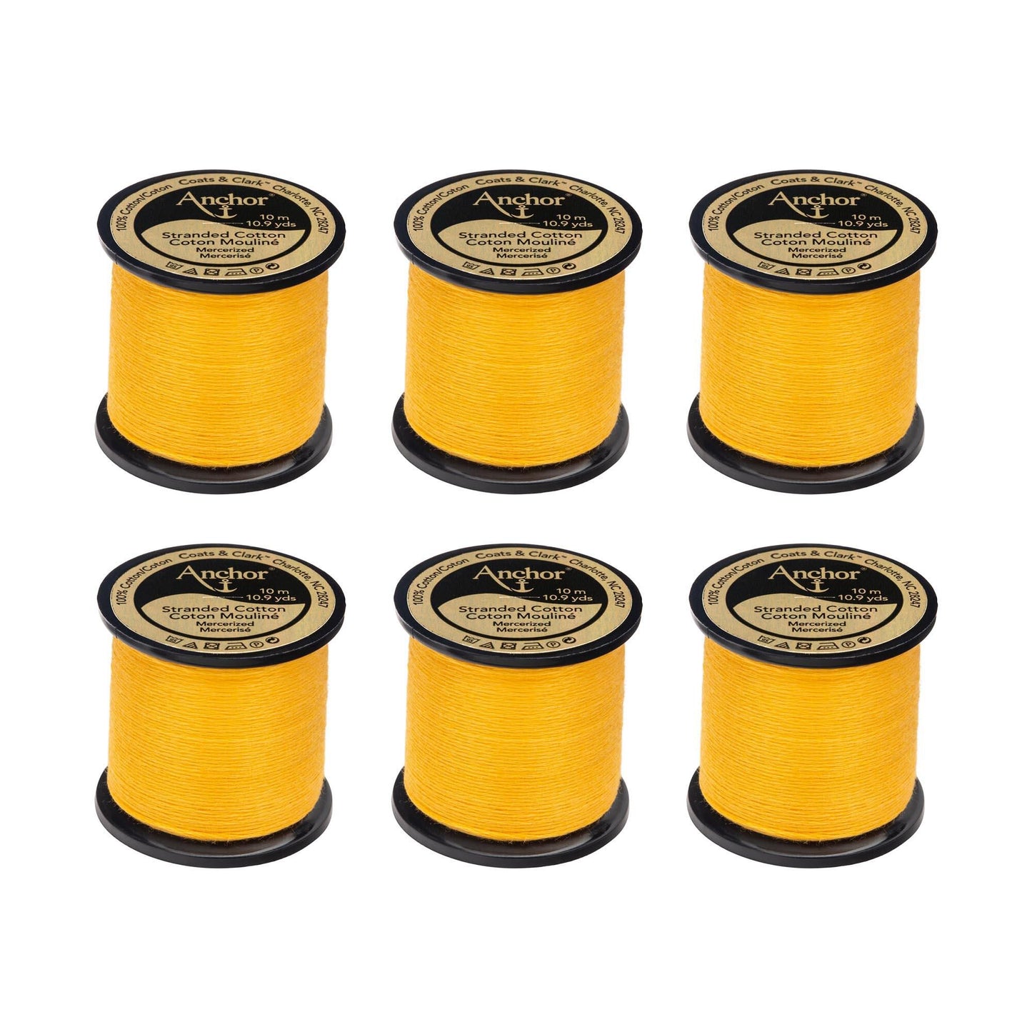 Anchor Spooled Floss 10 Meters (6 Pack) - Clearance shades