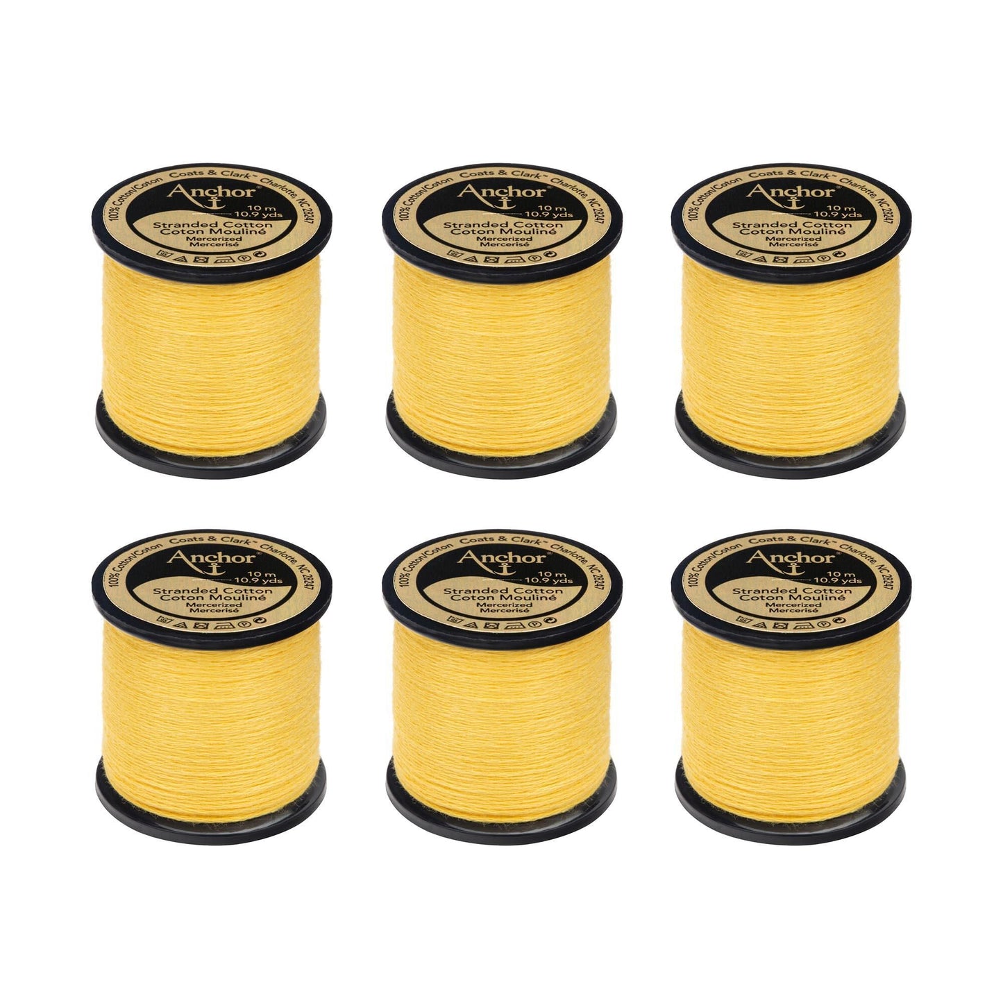 Anchor Spooled Floss 10 Meters (6 Pack) - Clearance shades
