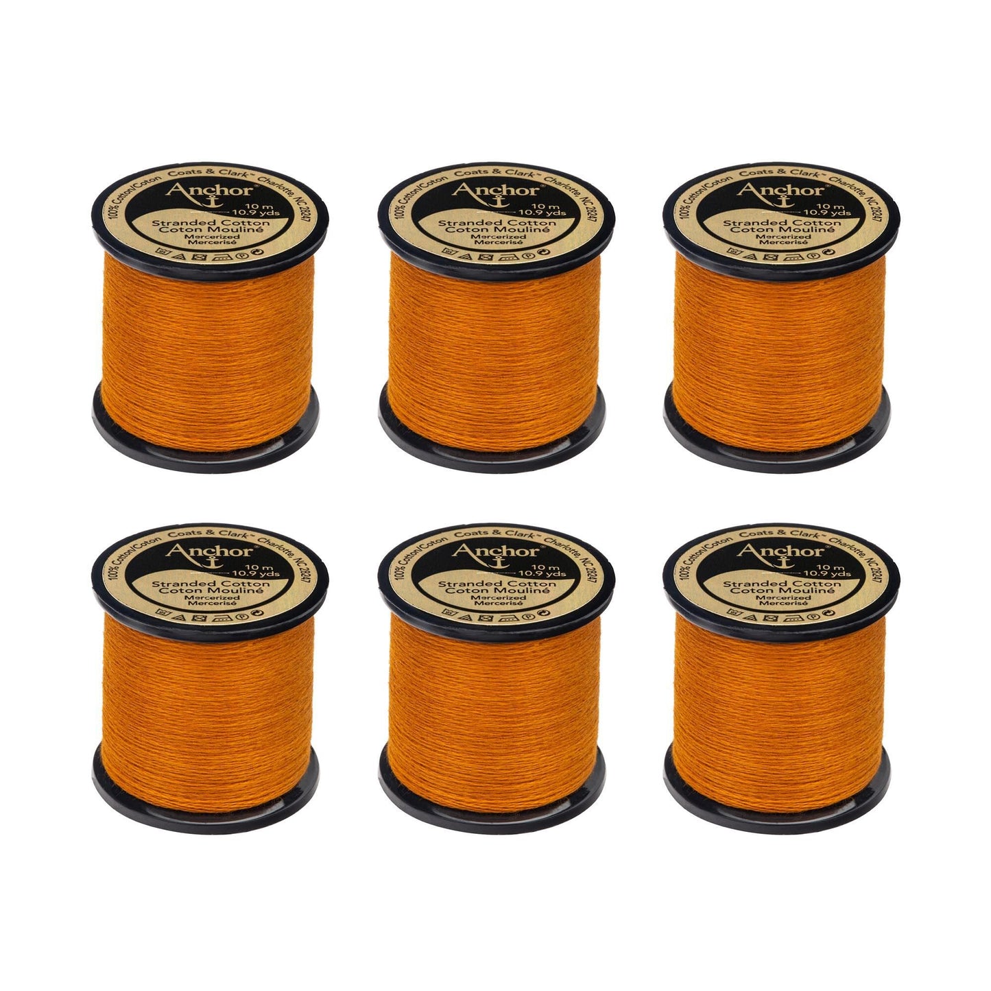 Anchor Spooled Floss 10 Meters (6 Pack) - Clearance shades