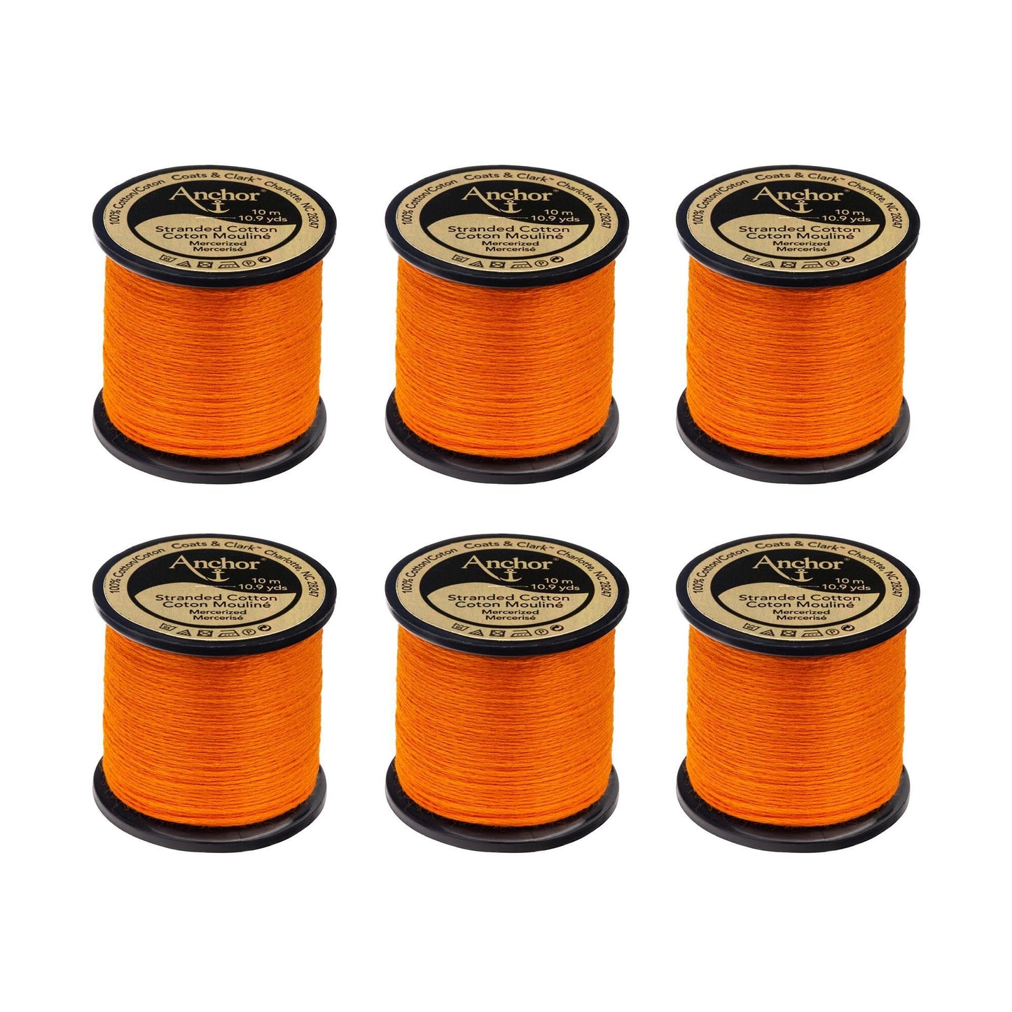 Anchor Spooled Floss 10 Meters (6 Pack) - Clearance shades