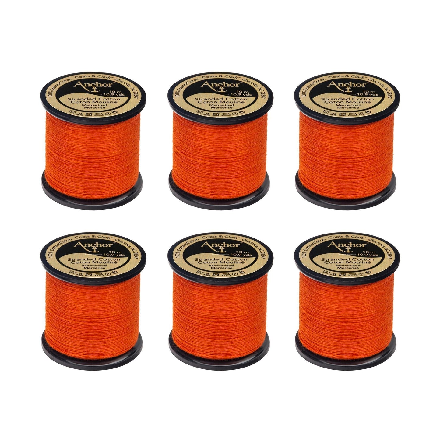 Anchor Spooled Floss 10 Meters (6 Pack) - Clearance shades