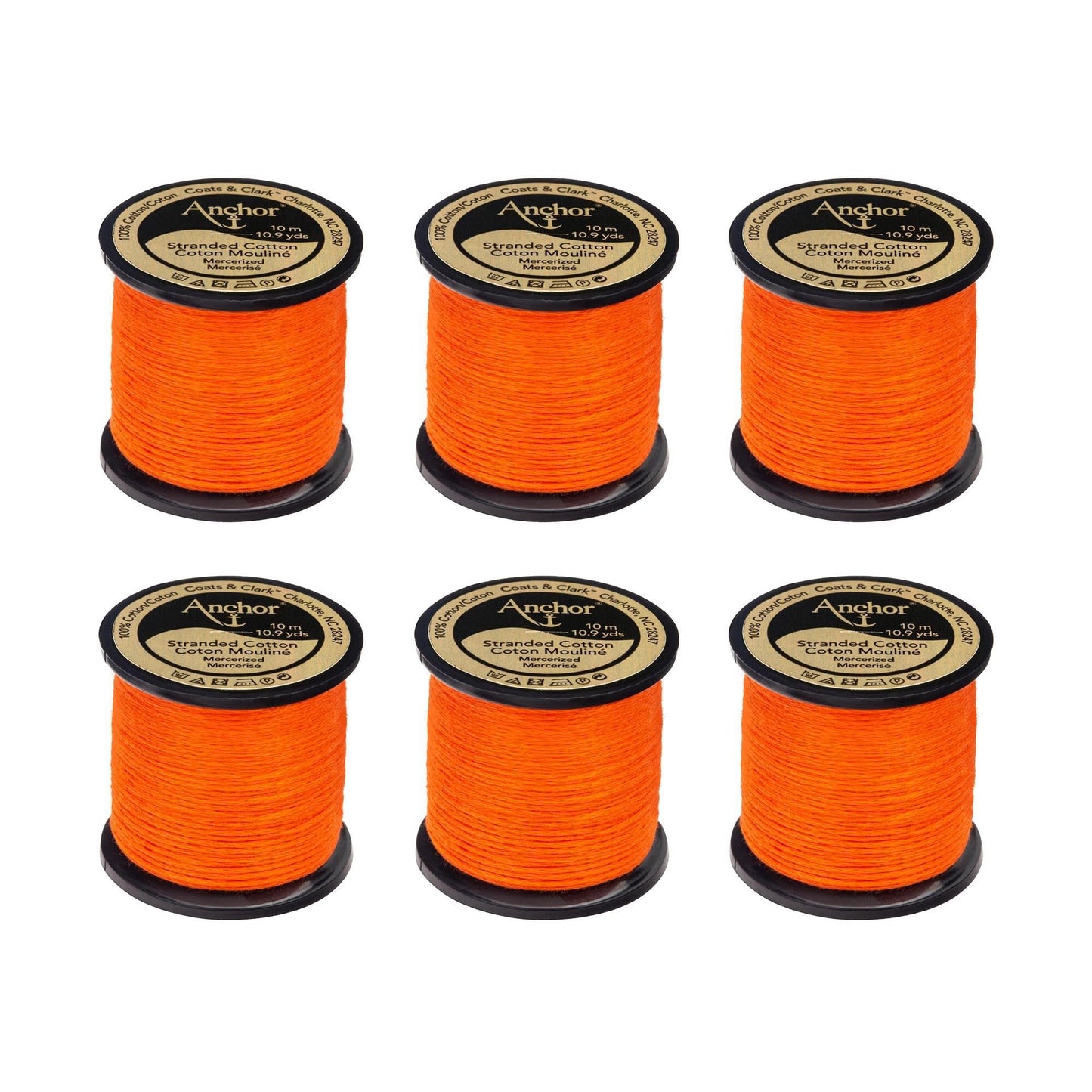 Anchor Spooled Floss 10 Meters (6 Pack) - Clearance shades