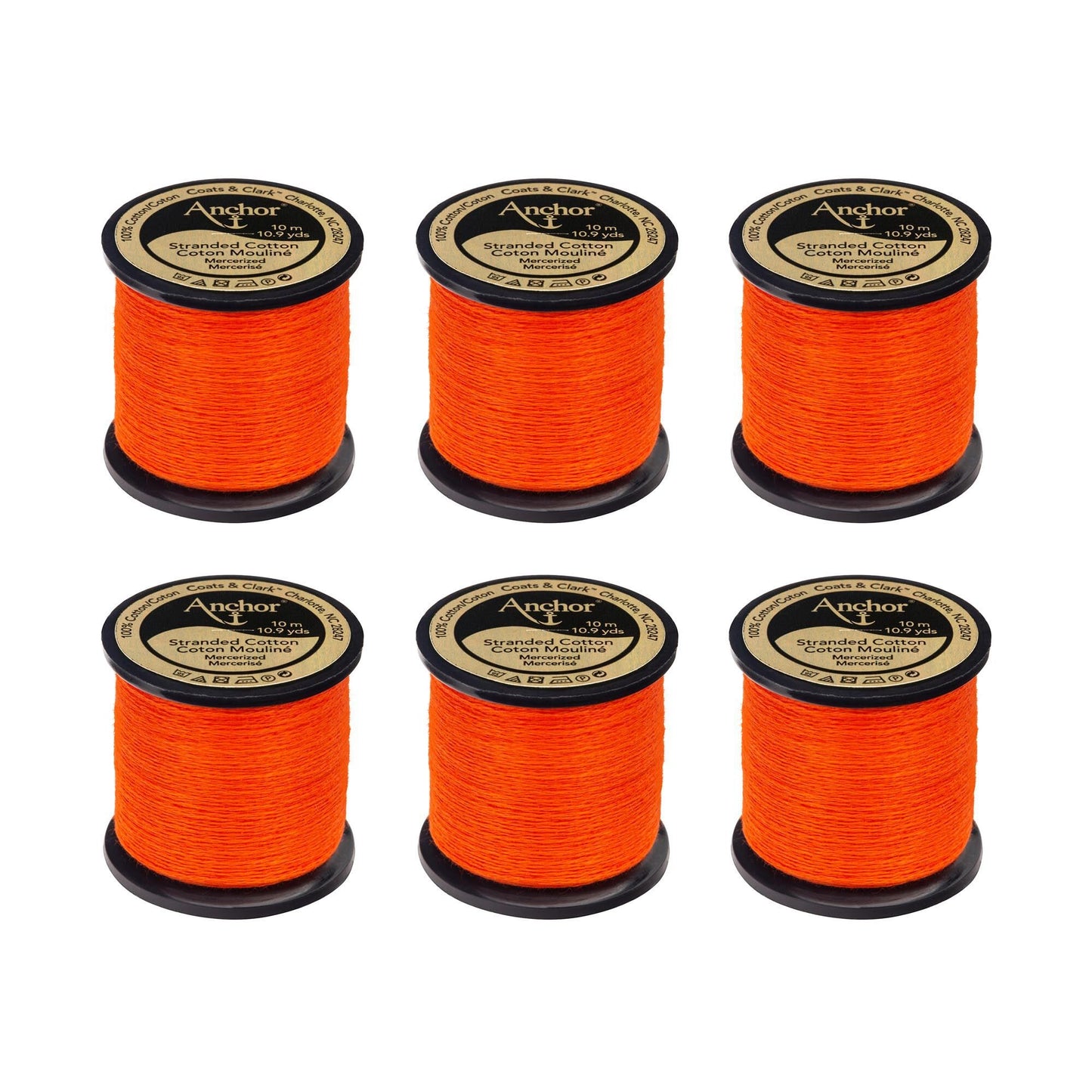 Anchor Spooled Floss 10 Meters (6 Pack) - Clearance shades