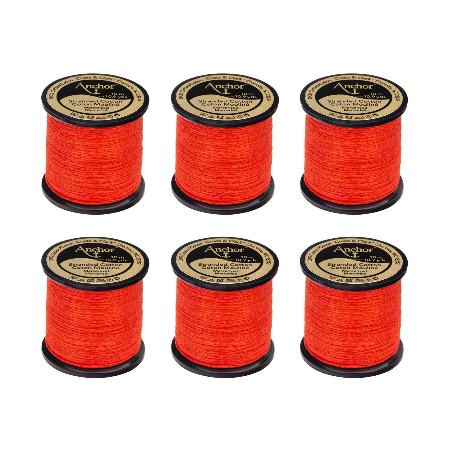 Anchor Spooled Floss 10 Meters (6 Pack) - Clearance shades
