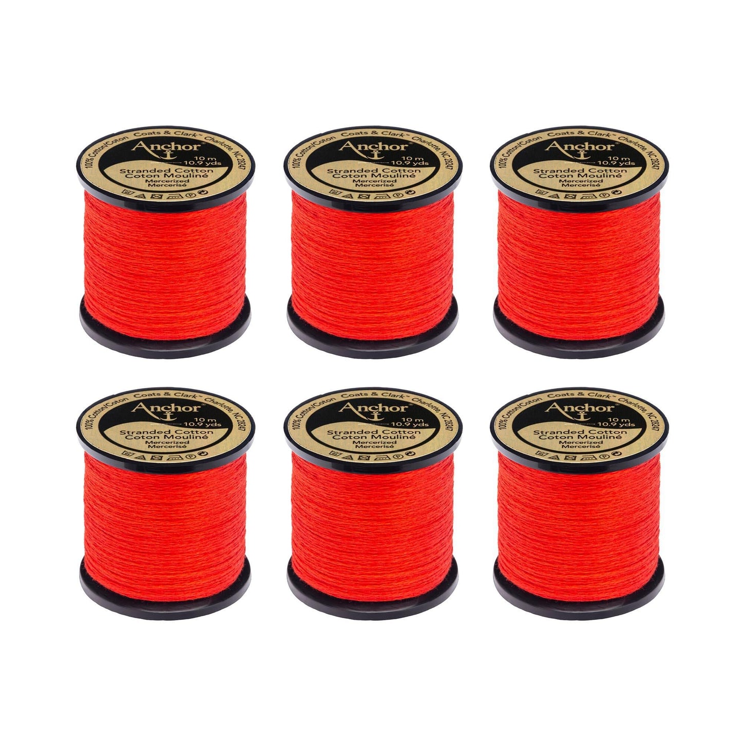 Anchor Spooled Floss 10 Meters (6 Pack) - Clearance shades