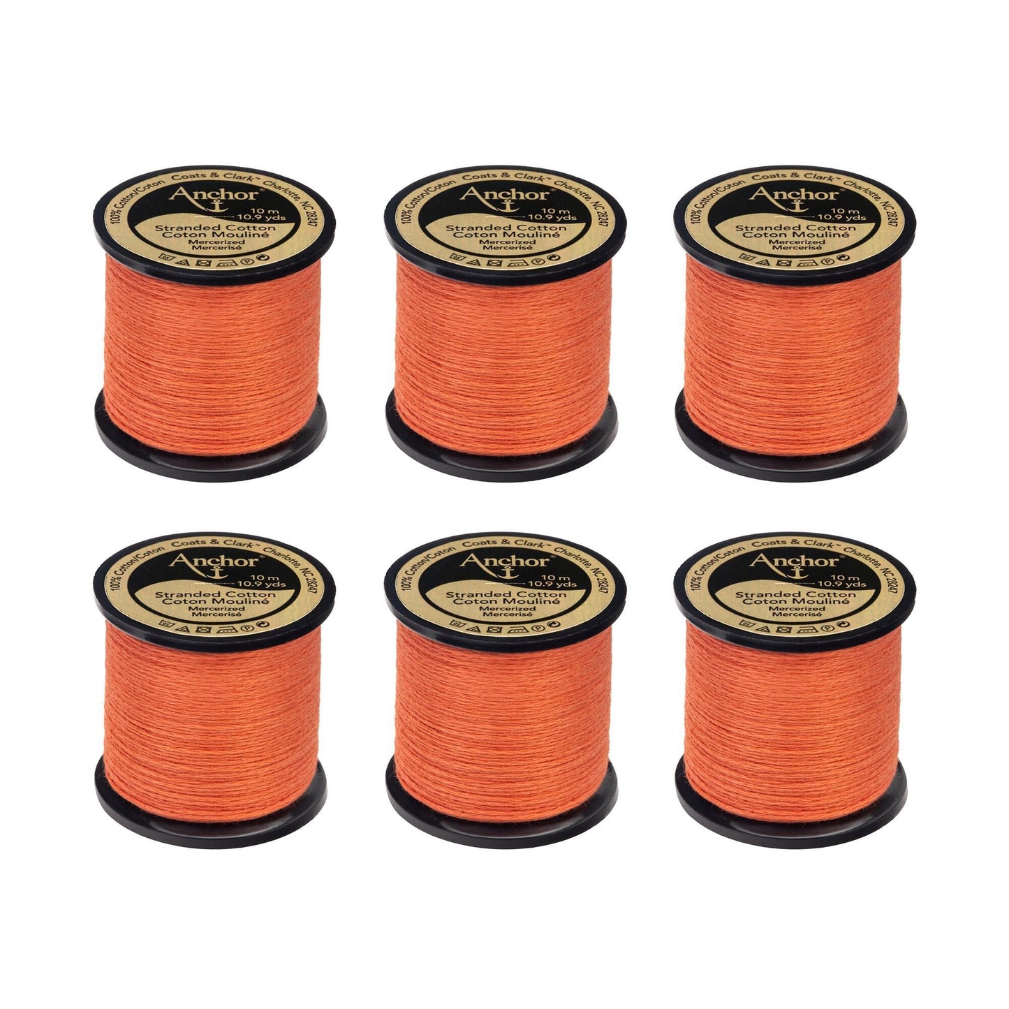 Anchor Spooled Floss 10 Meters (6 Pack) - Clearance shades