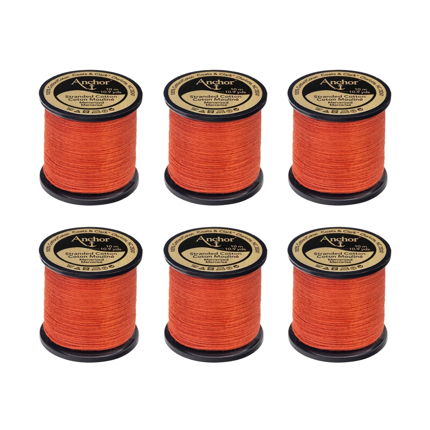 Anchor Spooled Floss 10 Meters (6 Pack) - Clearance shades