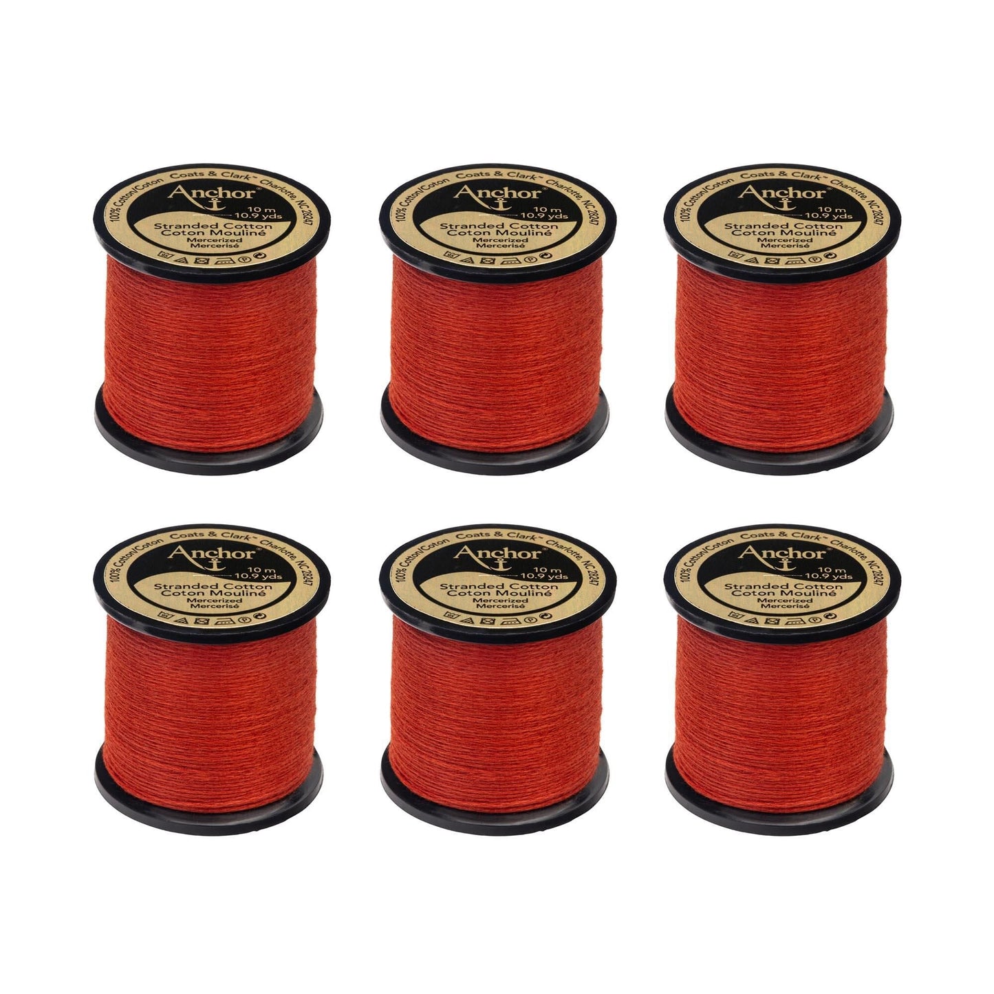 Anchor Spooled Floss 10 Meters (6 Pack) - Clearance shades