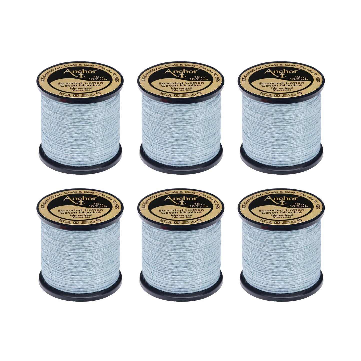 Anchor Spooled Floss 10 Meters (6 Pack) - Clearance shades