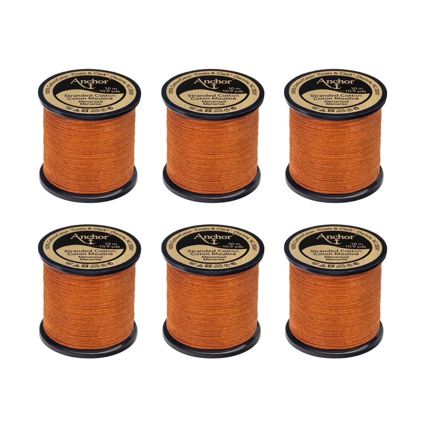Anchor Spooled Floss 10 Meters (6 Pack) - Clearance shades