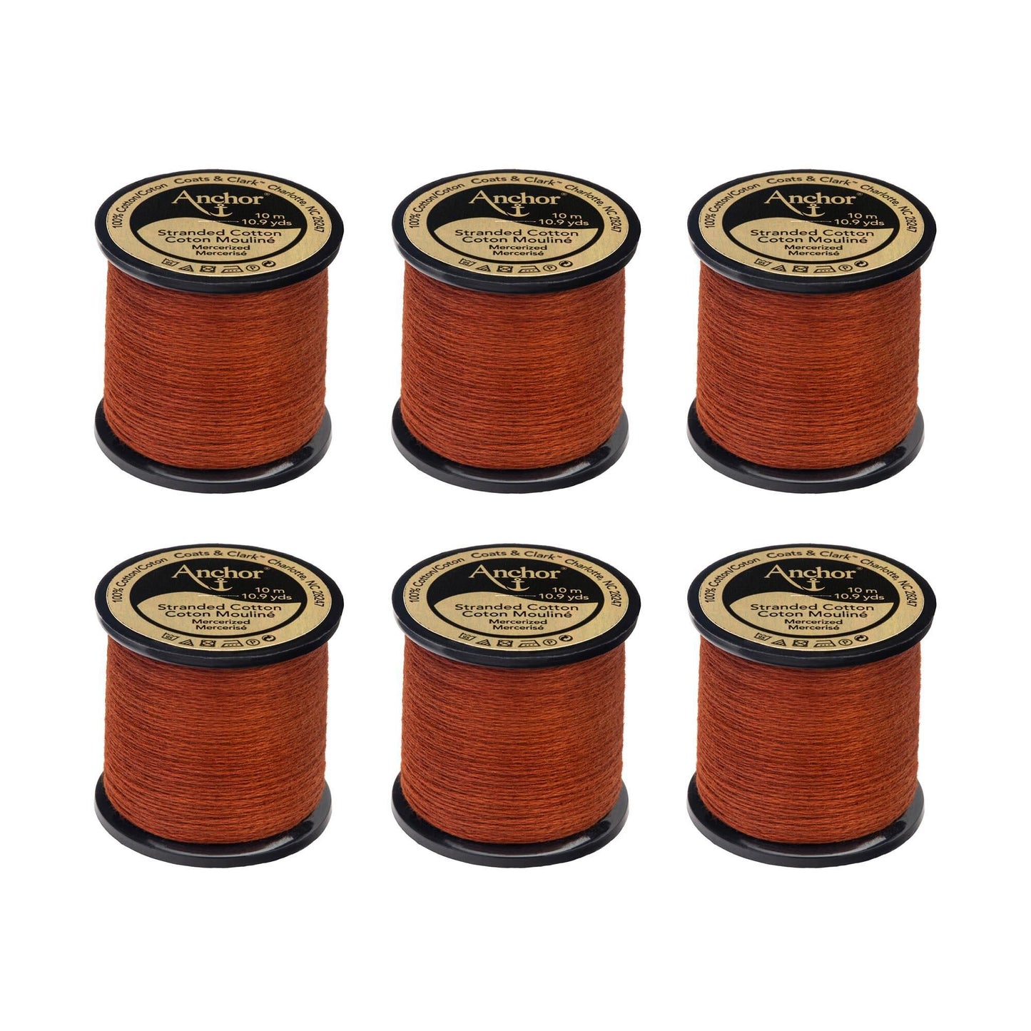 Anchor Spooled Floss 10 Meters (6 Pack) - Clearance shades