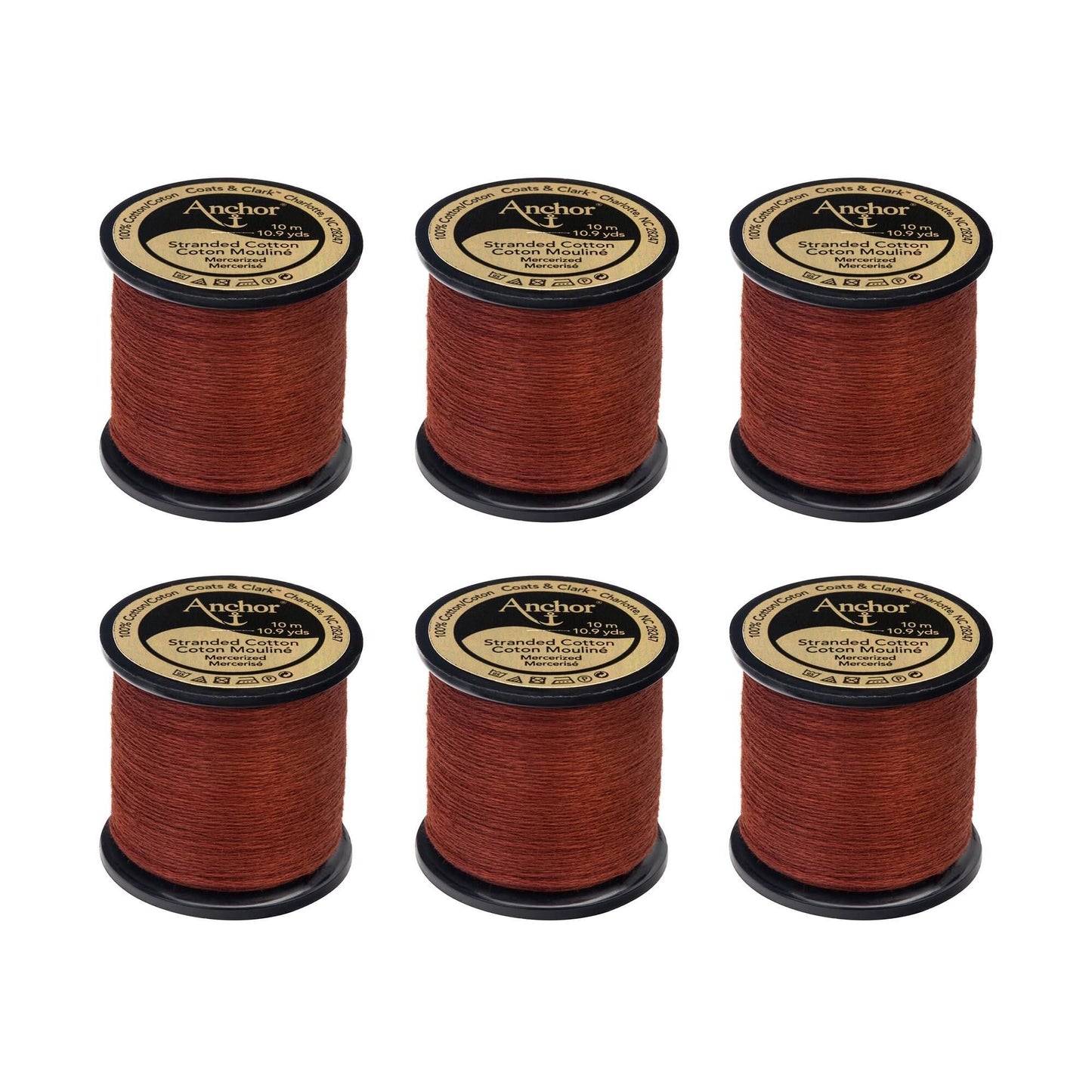 Anchor Spooled Floss 10 Meters (6 Pack) - Clearance shades