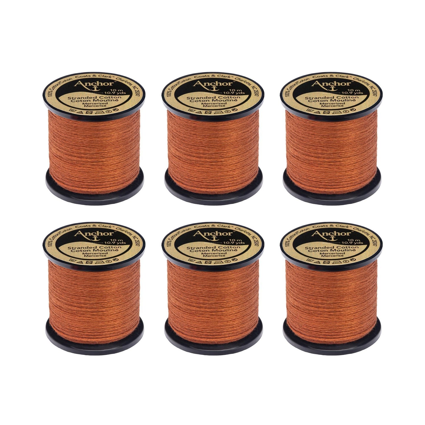 Anchor Spooled Floss 10 Meters (6 Pack) - Clearance shades