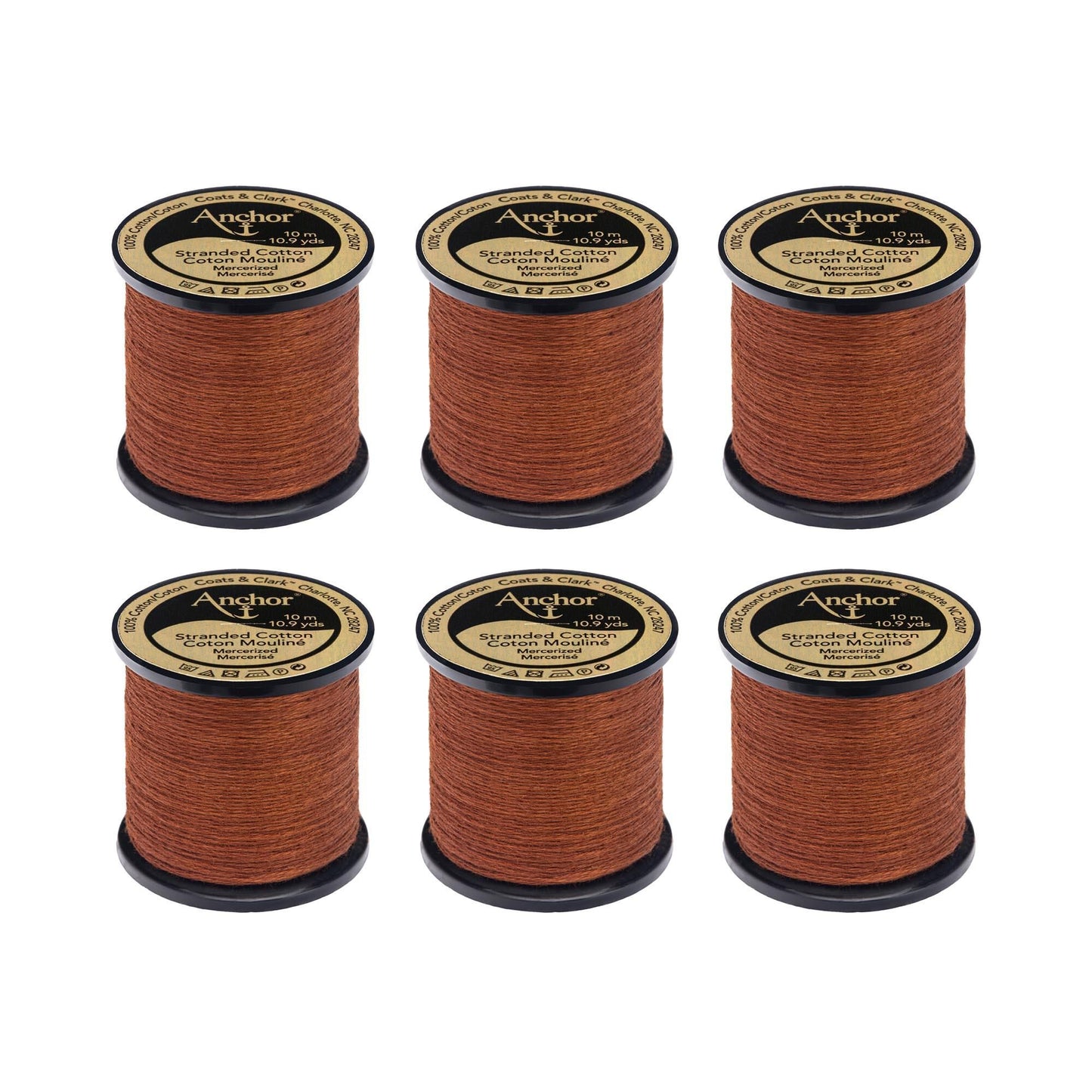 Anchor Spooled Floss 10 Meters (6 Pack) - Clearance shades