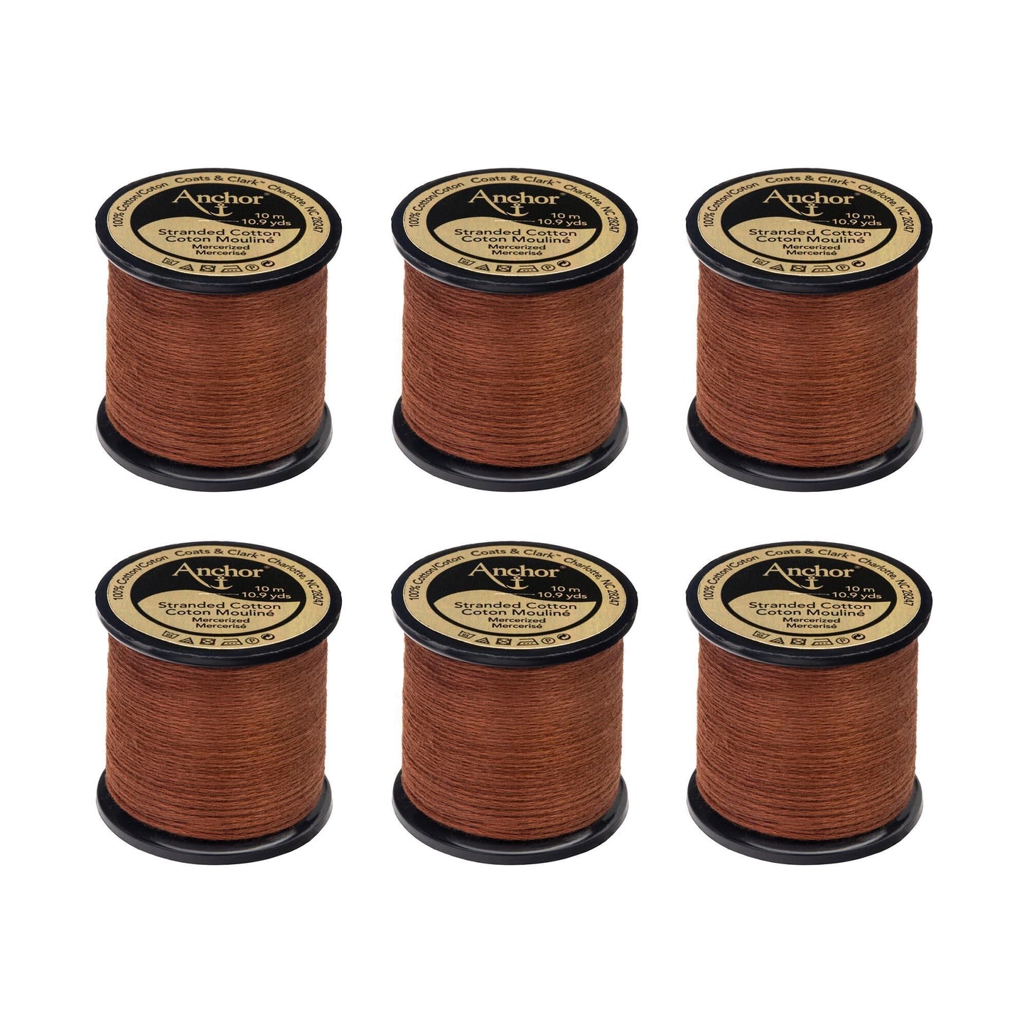 Anchor Spooled Floss 10 Meters (6 Pack) - Clearance shades