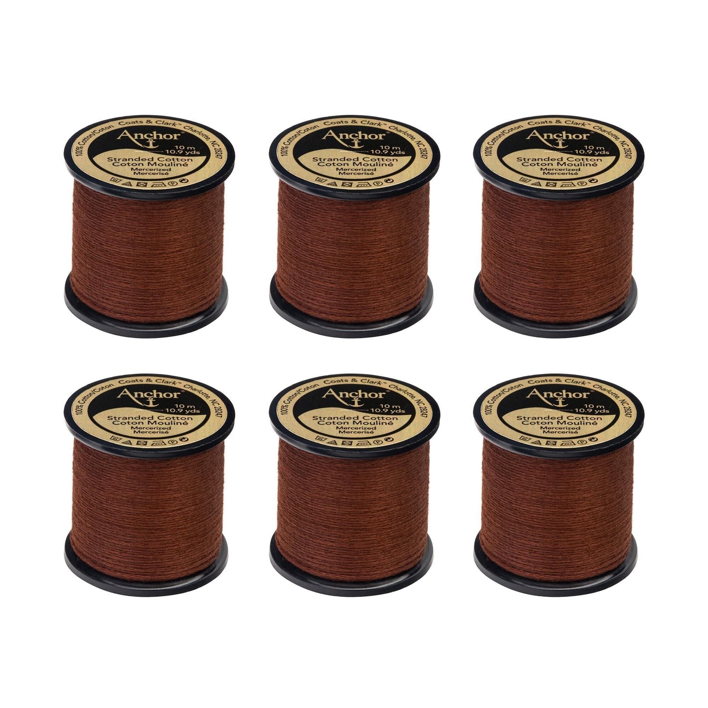 Anchor Spooled Floss 10 Meters (6 Pack) - Clearance shades
