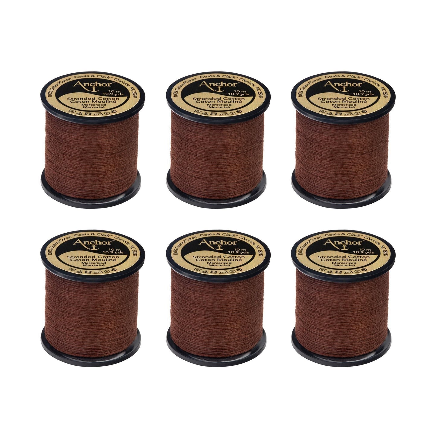 Anchor Spooled Floss 10 Meters (6 Pack) - Clearance shades