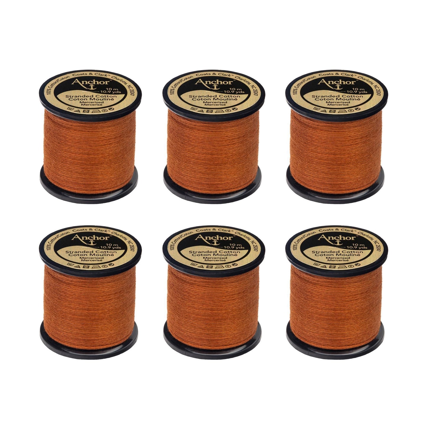 Anchor Spooled Floss 10 Meters (6 Pack) - Clearance shades