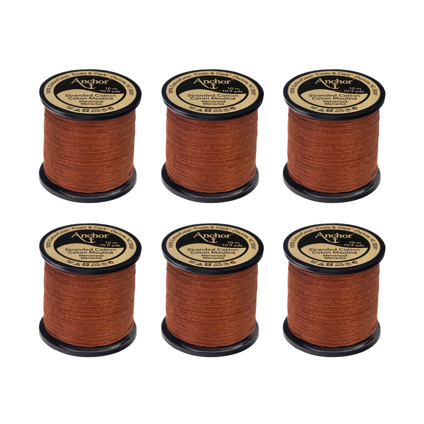 Anchor Spooled Floss 10 Meters (6 Pack) - Clearance shades
