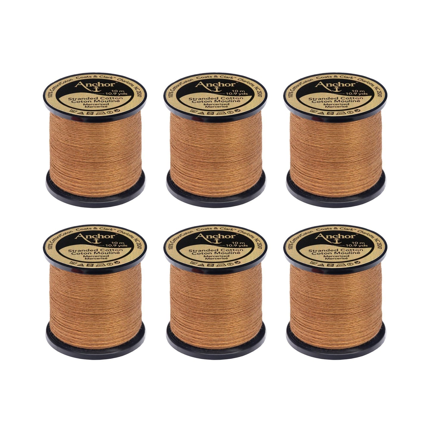 Anchor Spooled Floss 10 Meters (6 Pack) - Clearance shades