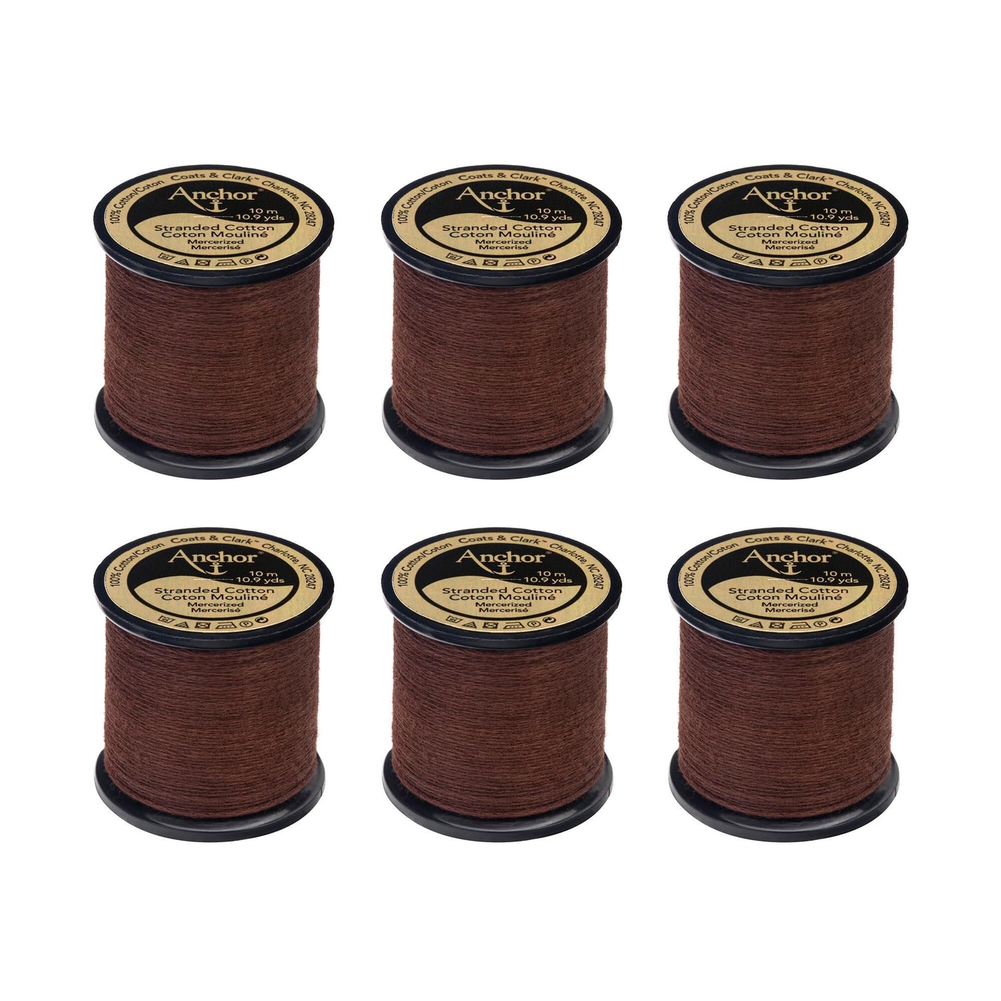 Anchor Spooled Floss 10 Meters (6 Pack) - Clearance shades