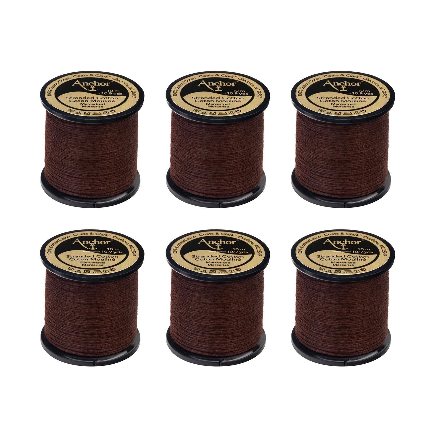 Anchor Spooled Floss 10 Meters (6 Pack) - Clearance shades