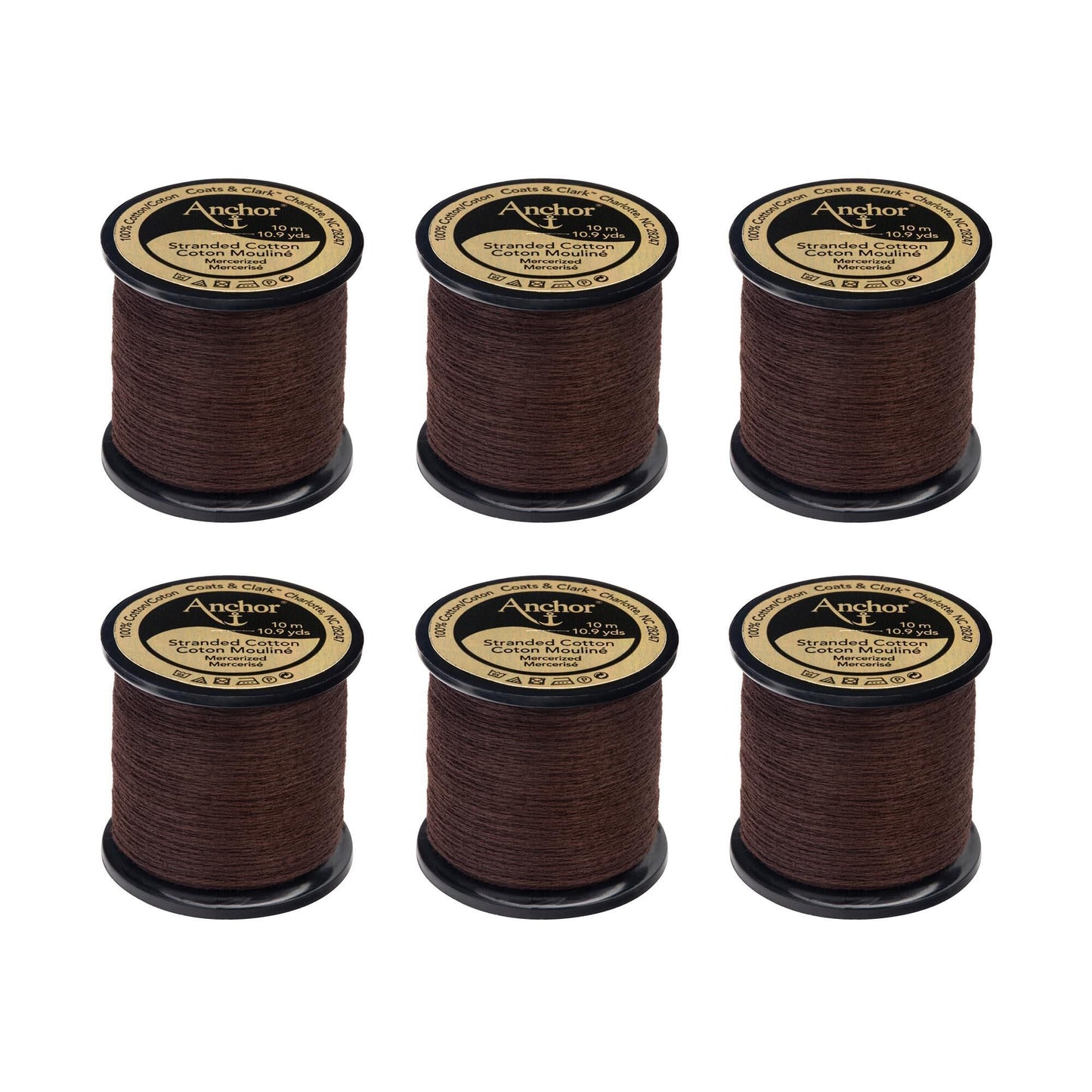 Anchor Spooled Floss 10 Meters (6 Pack) - Clearance shades