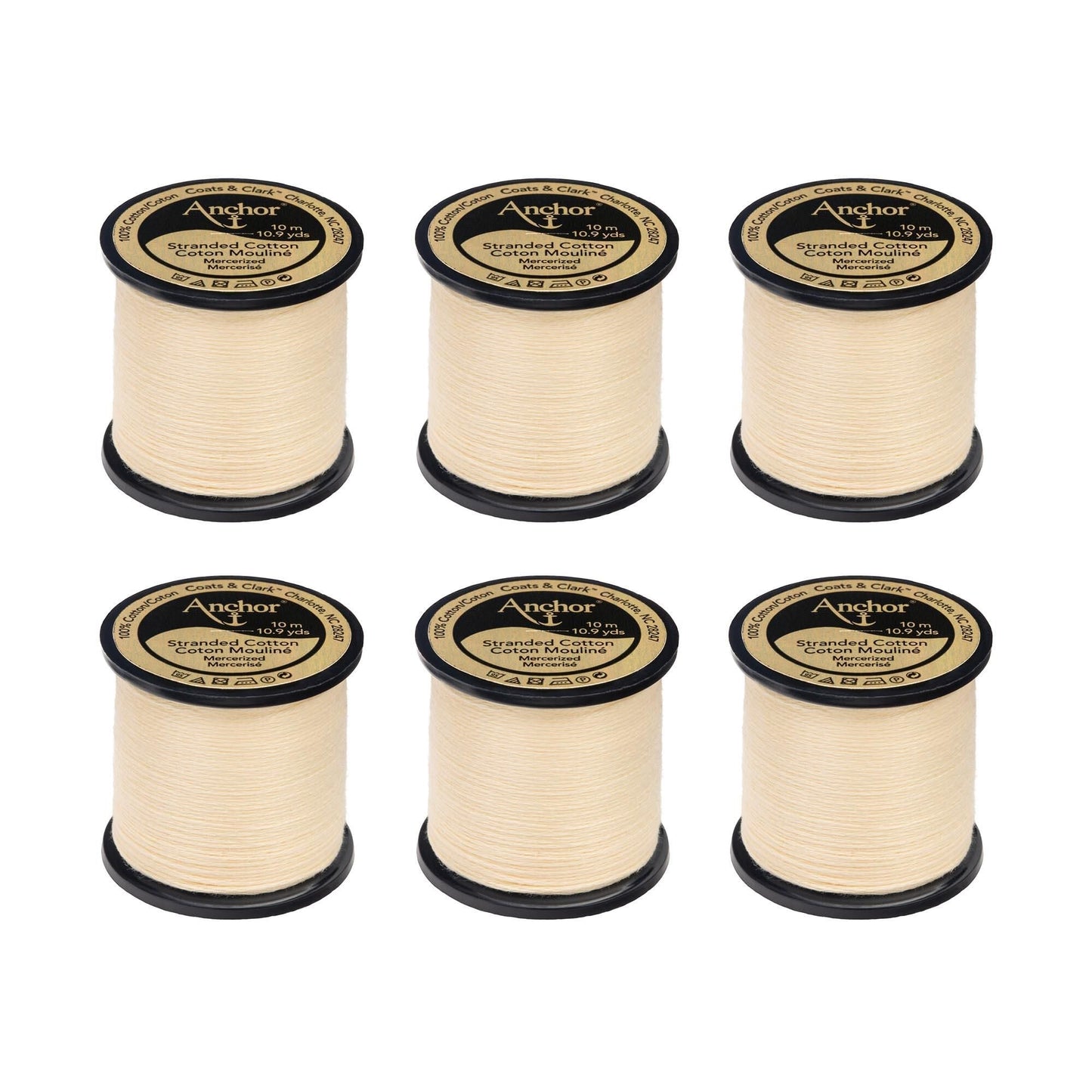 Anchor Spooled Floss 10 Meters (6 Pack) - Clearance shades