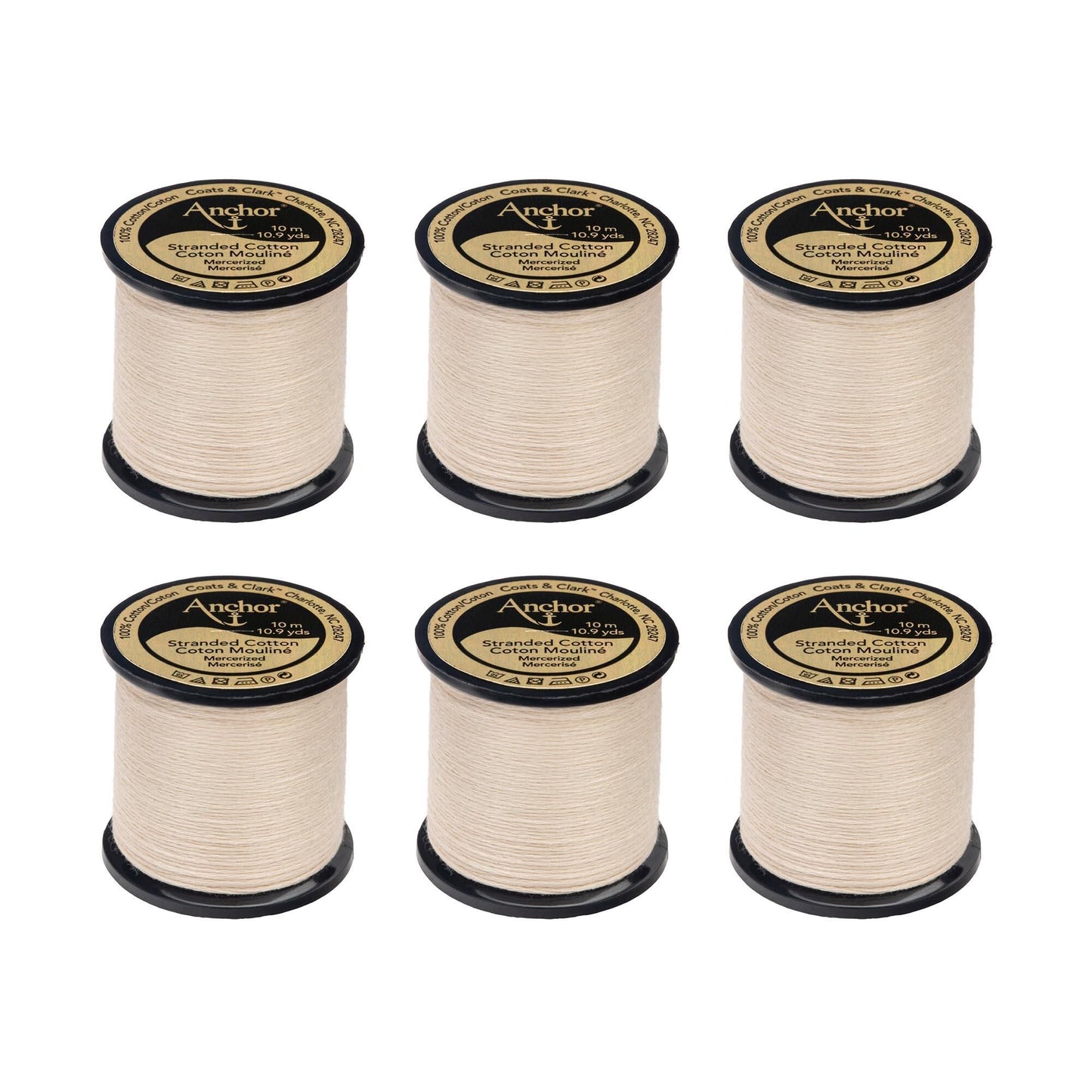 Anchor Spooled Floss 10 Meters (6 Pack) - Clearance shades
