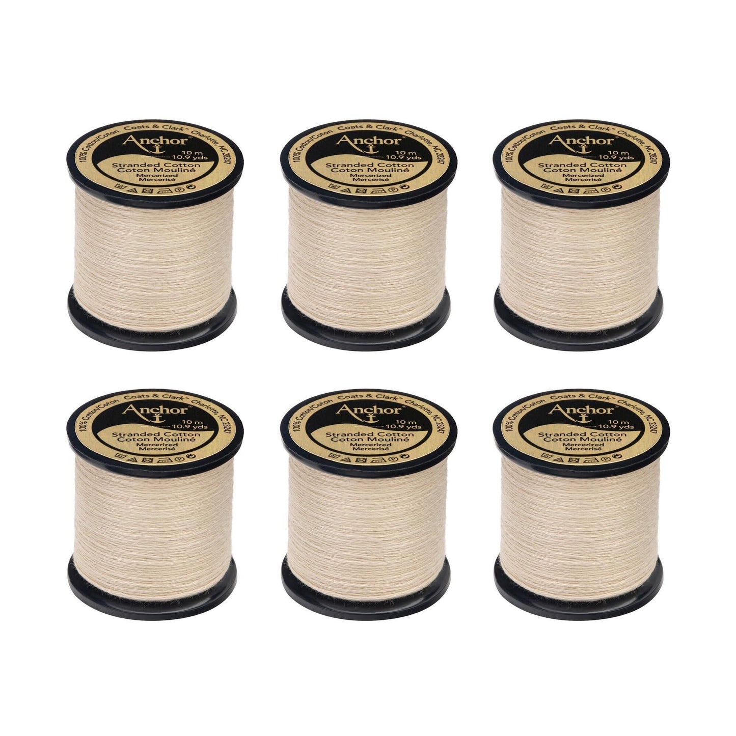 Anchor Spooled Floss 10 Meters (6 Pack) - Clearance shades