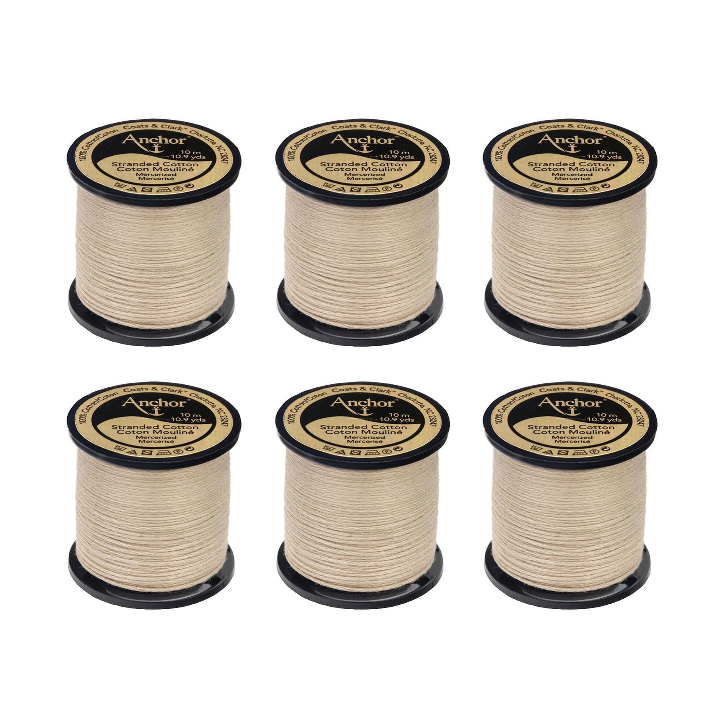 Anchor Spooled Floss 10 Meters (6 Pack) - Clearance shades
