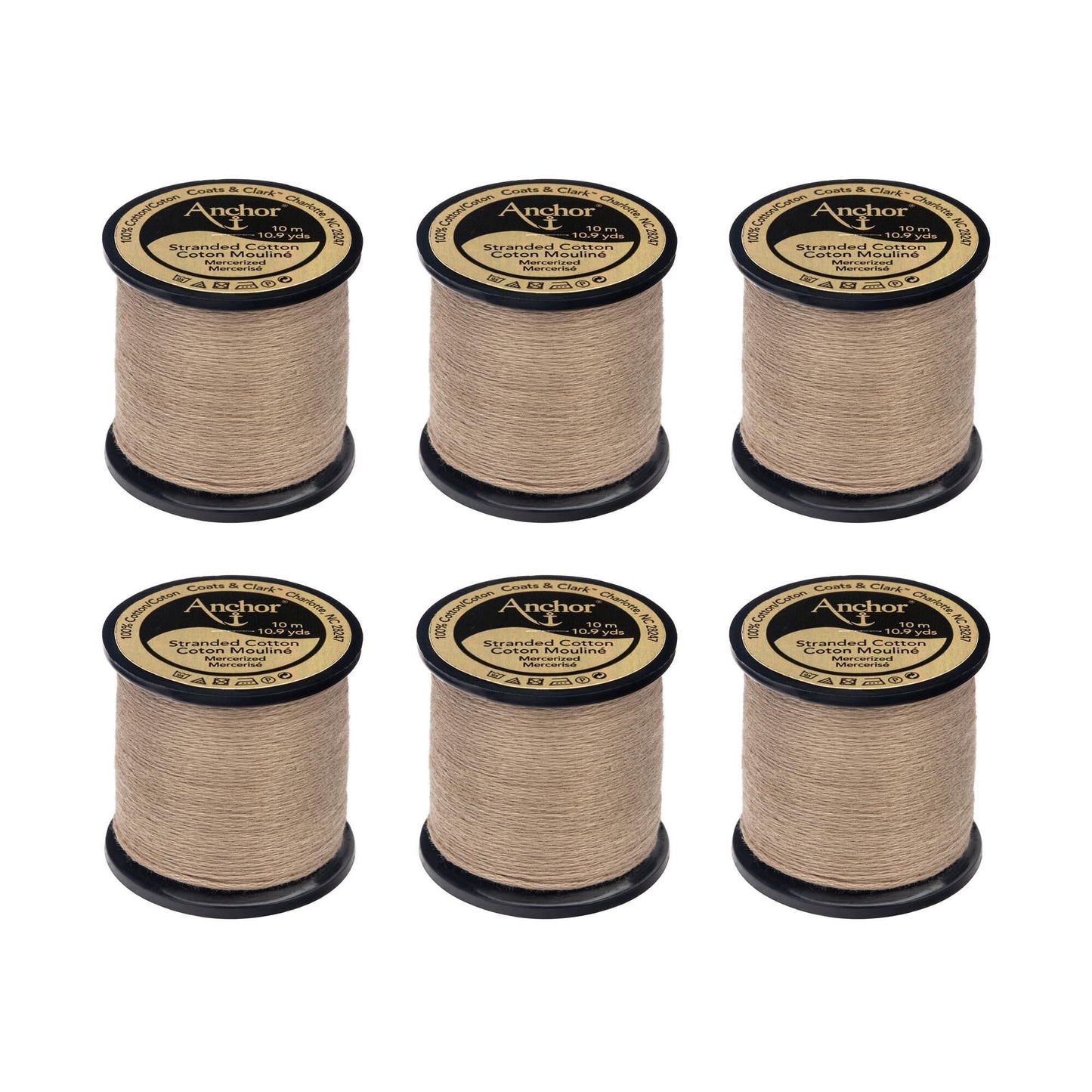 Anchor Spooled Floss 10 Meters (6 Pack) - Clearance shades