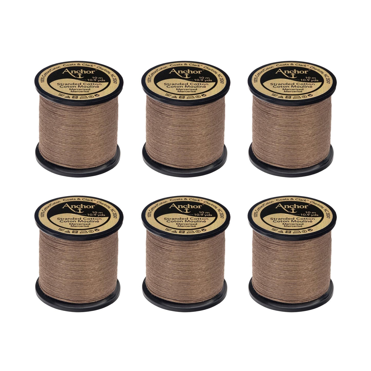 Anchor Spooled Floss 10 Meters (6 Pack) - Clearance shades
