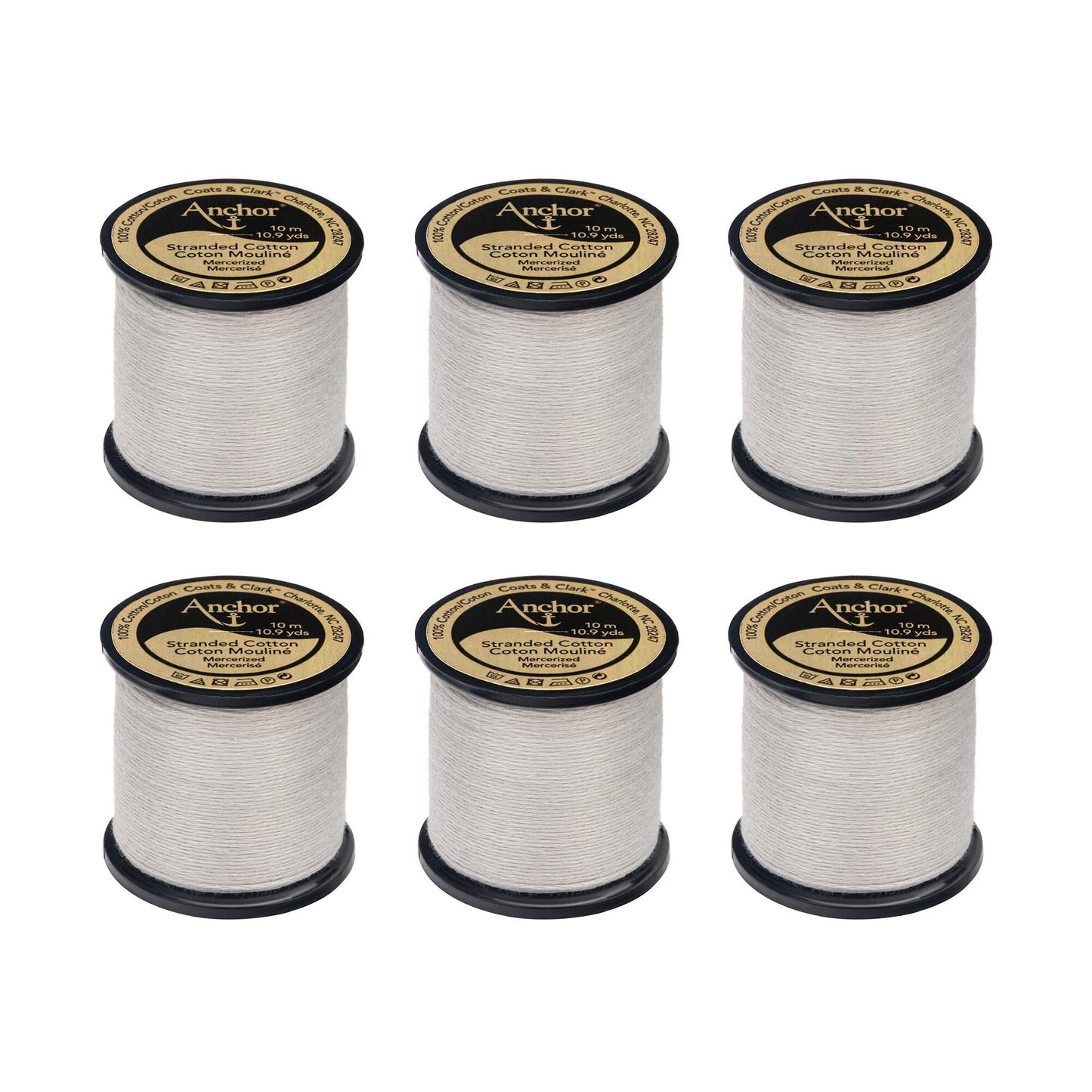 Anchor Spooled Floss 10 Meters (6 Pack) - Clearance shades