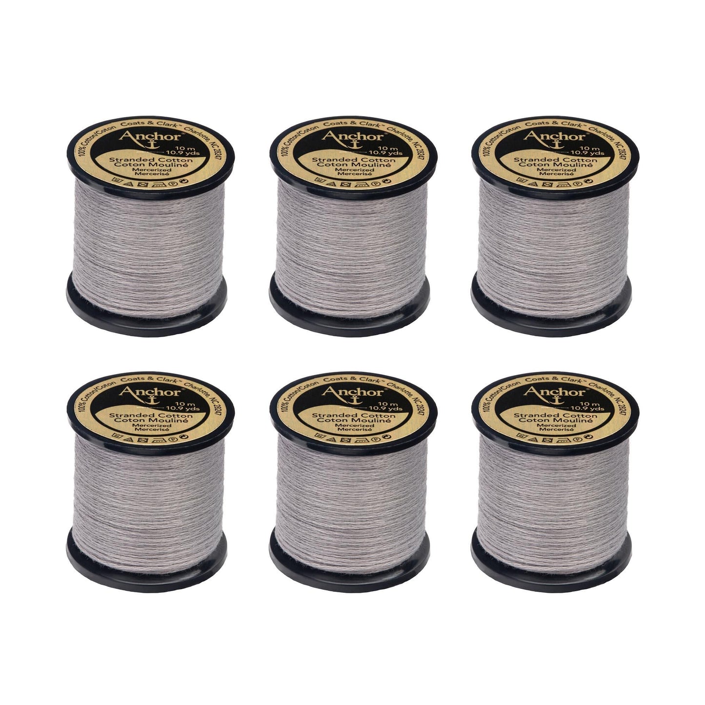 Anchor Spooled Floss 10 Meters (6 Pack) - Clearance shades